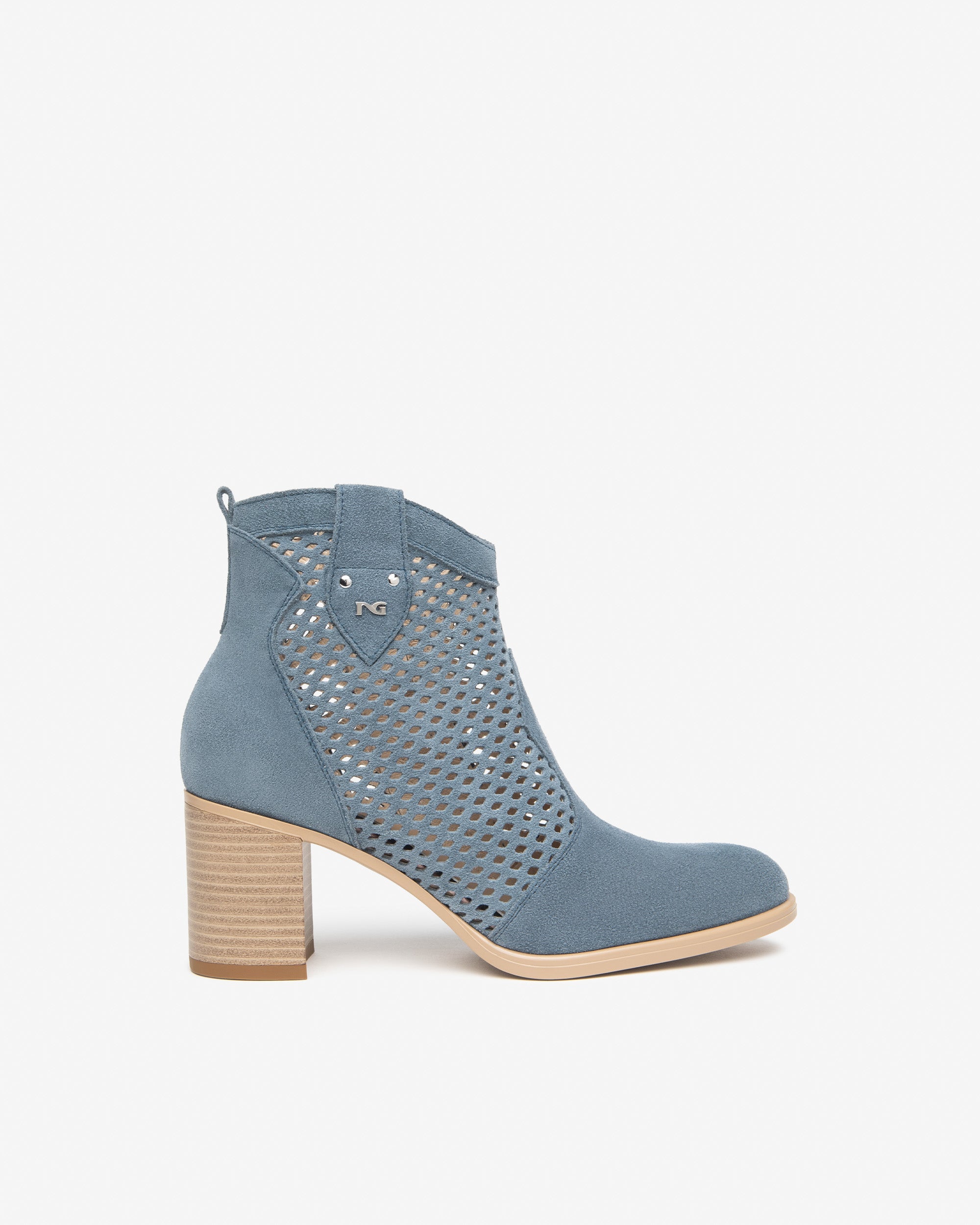 Damenstiefeletten aus Veloursleder