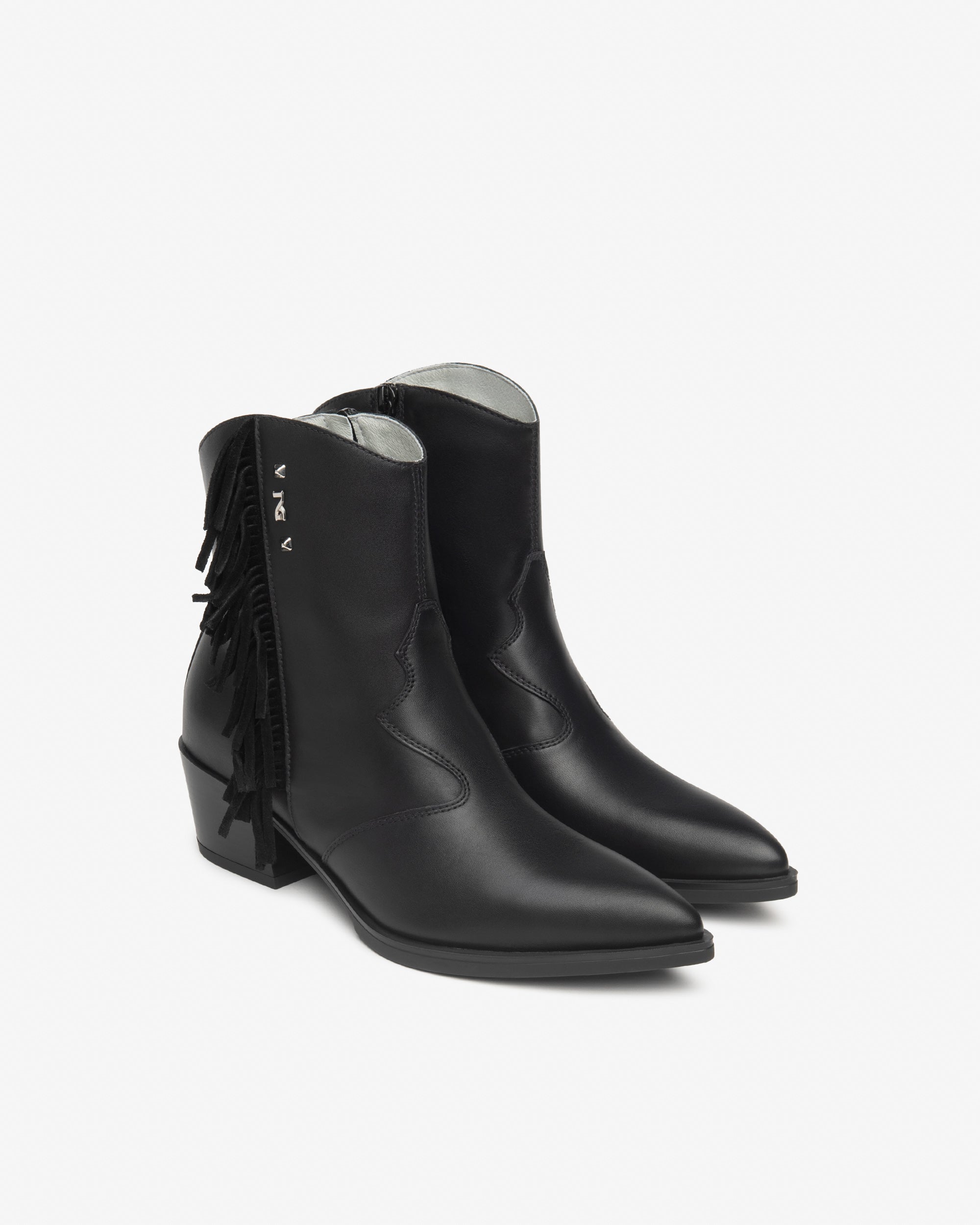 Women's Leather Ankle Boots Black Footwear | NeroGiardini