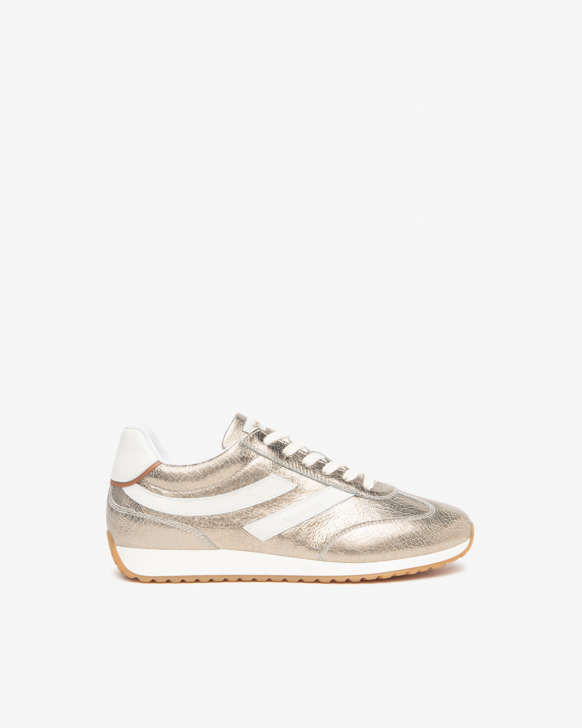 Sneakers Dames in Leder en Technisch Materiaal