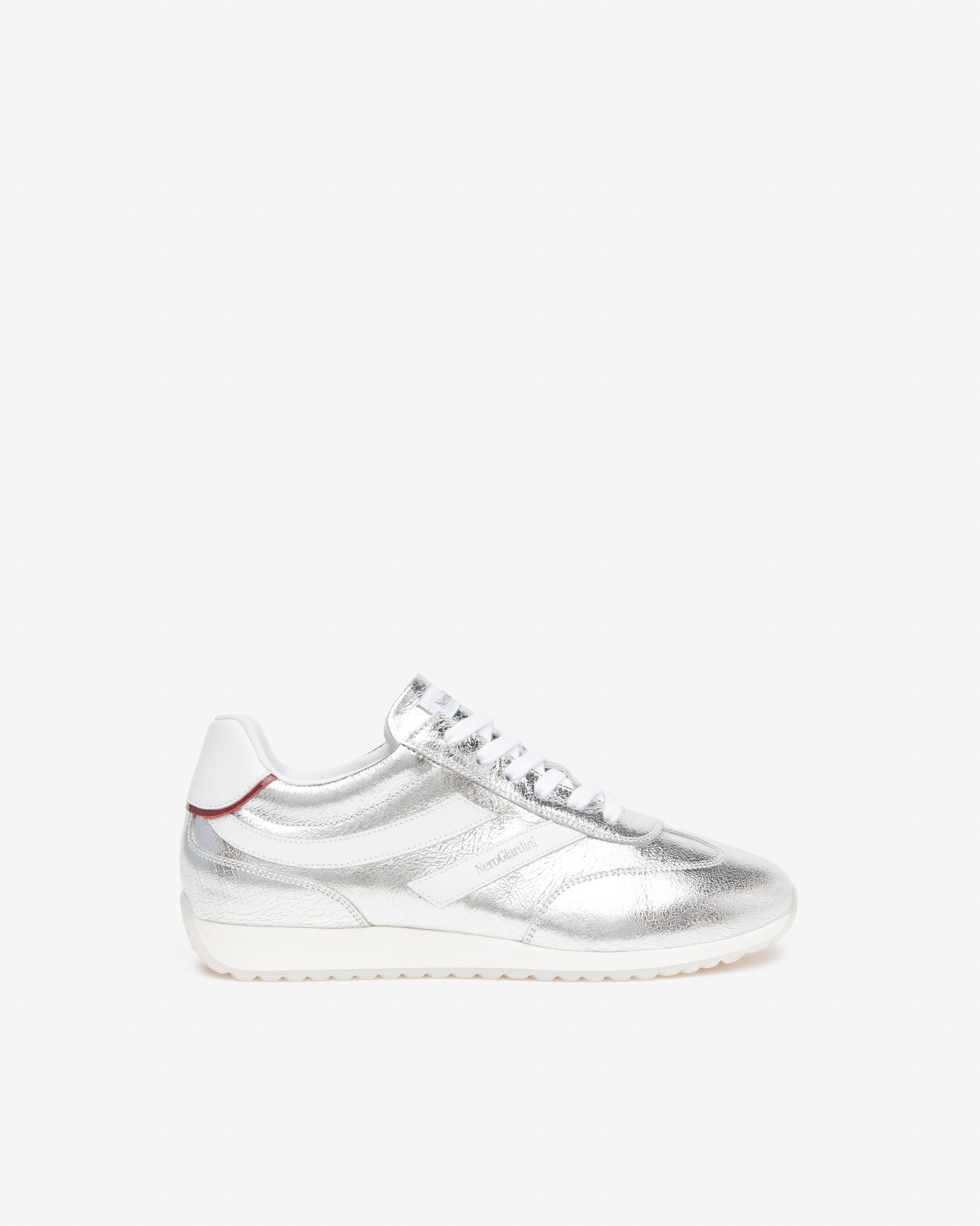 Sneakers Dames in Leder en Technisch Materiaal