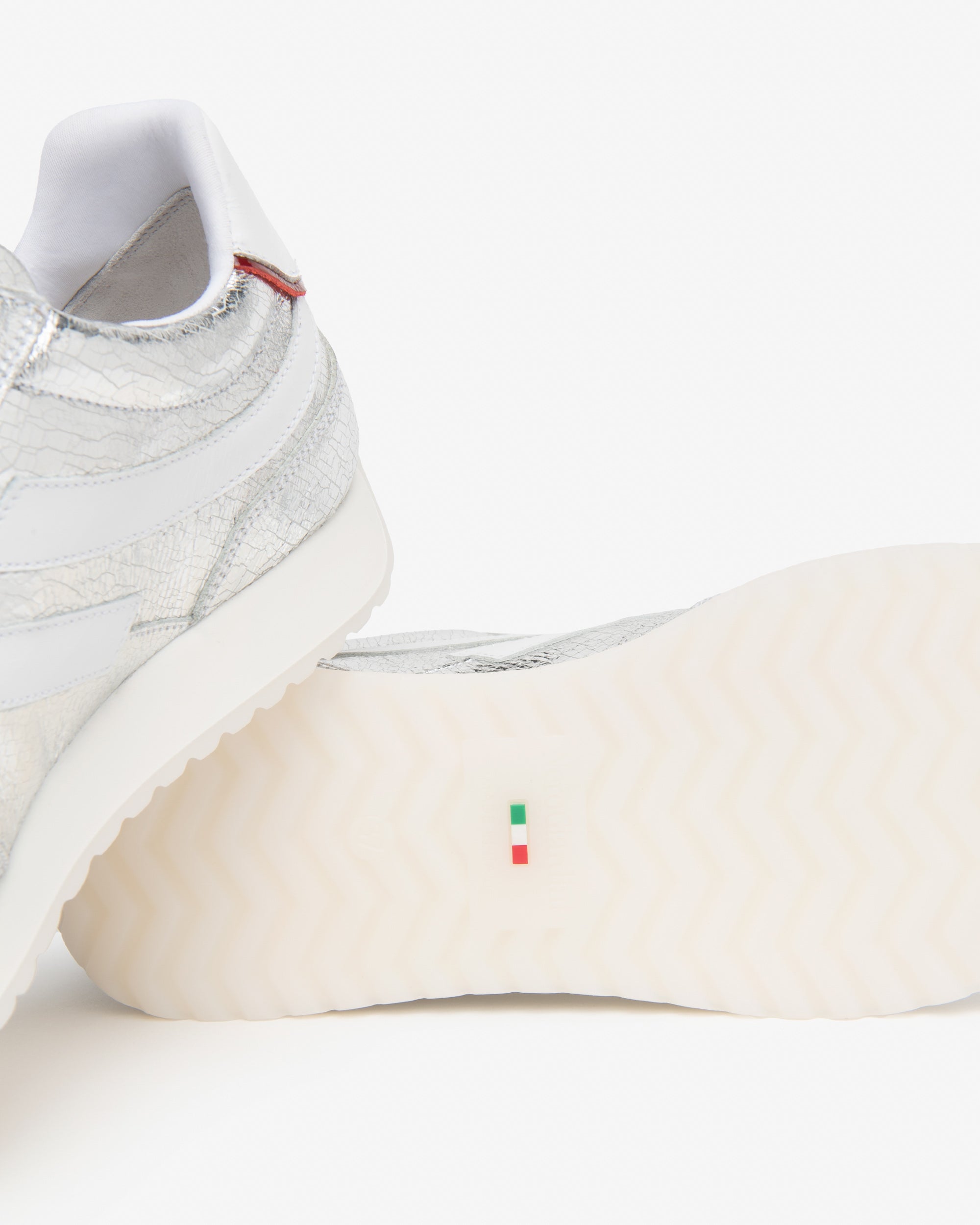 Sneakers Dames in Leder en Technisch Materiaal