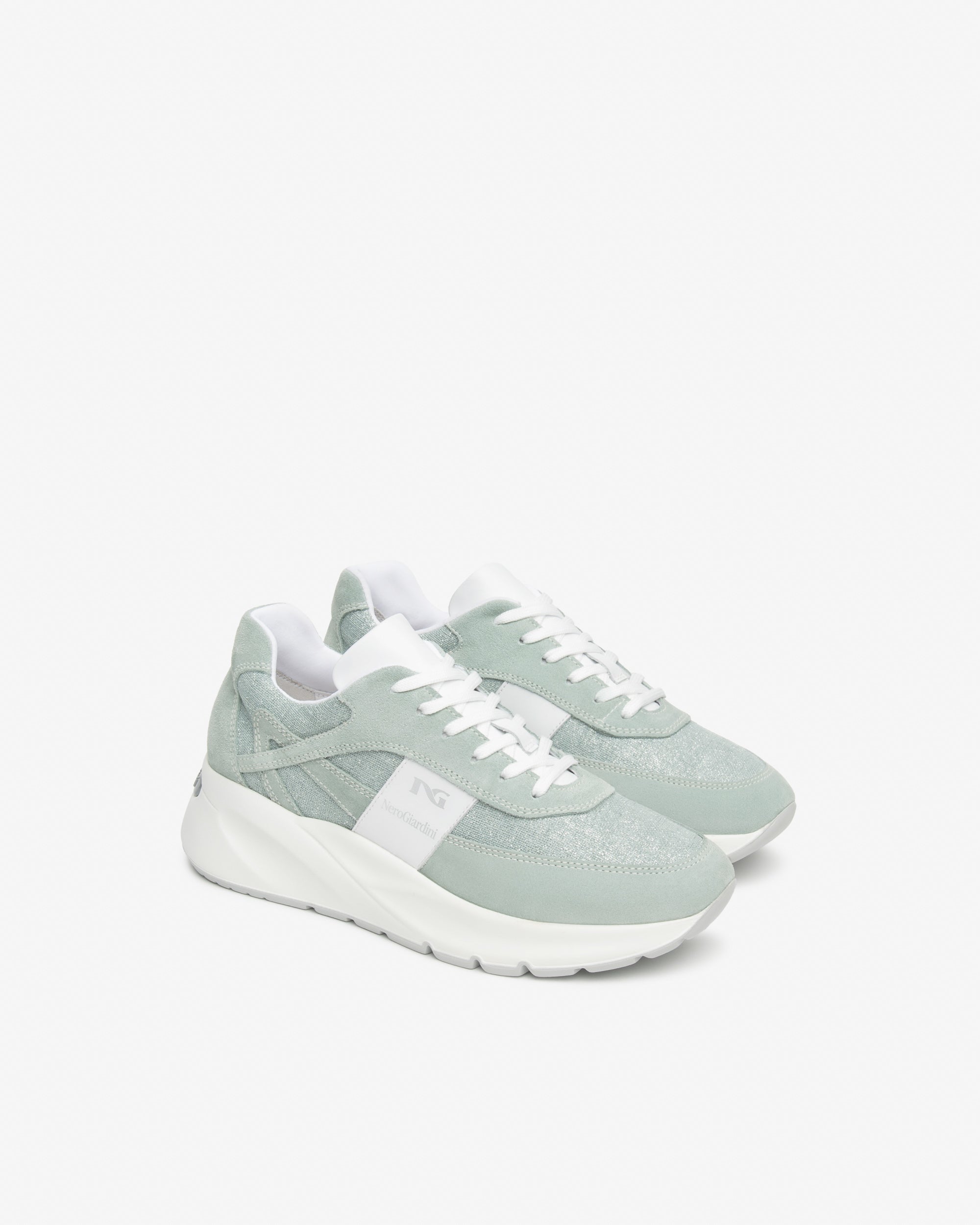 Sneakers Dames in Leder en Textiel