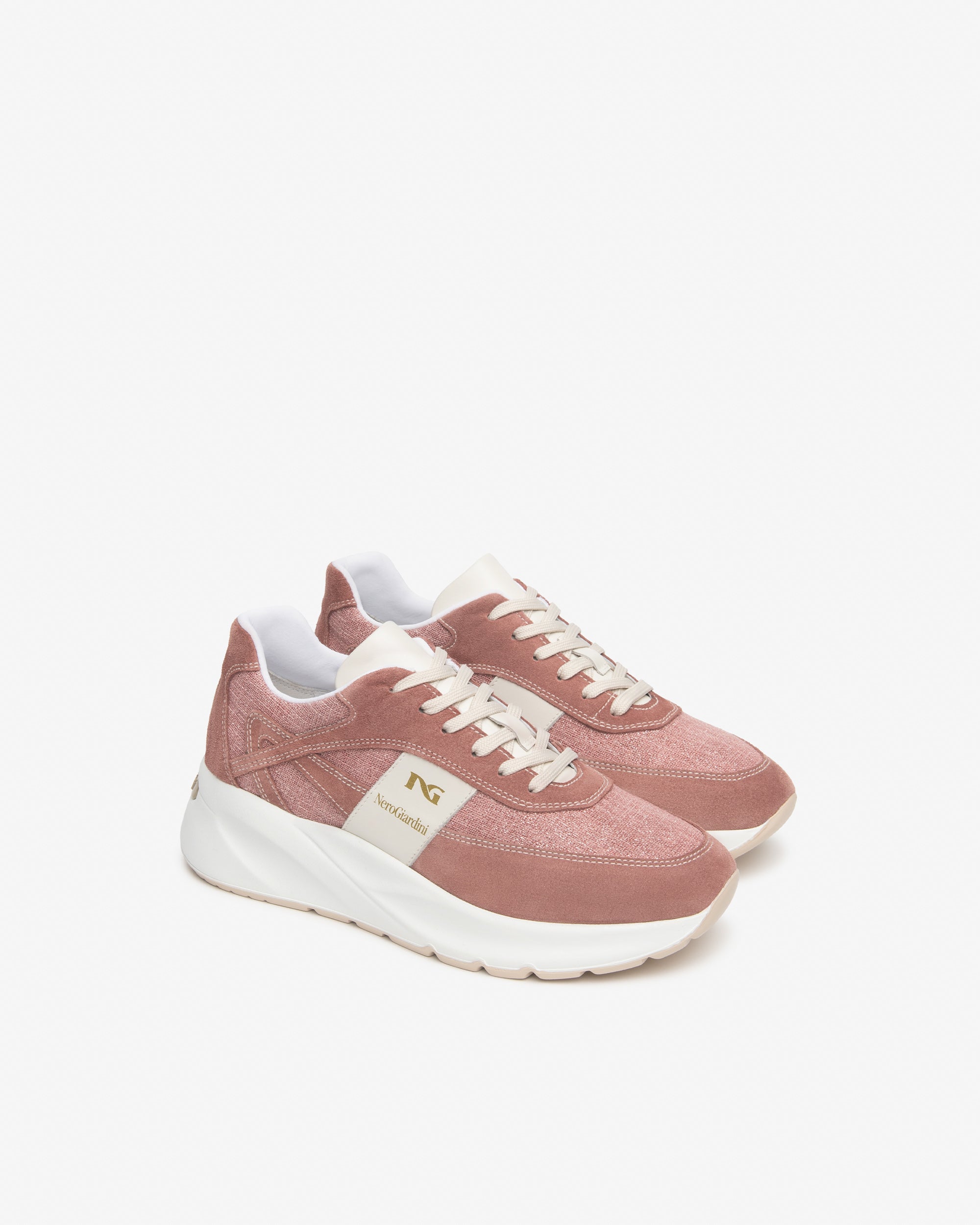 Sneakers Dames in Leder en Textiel