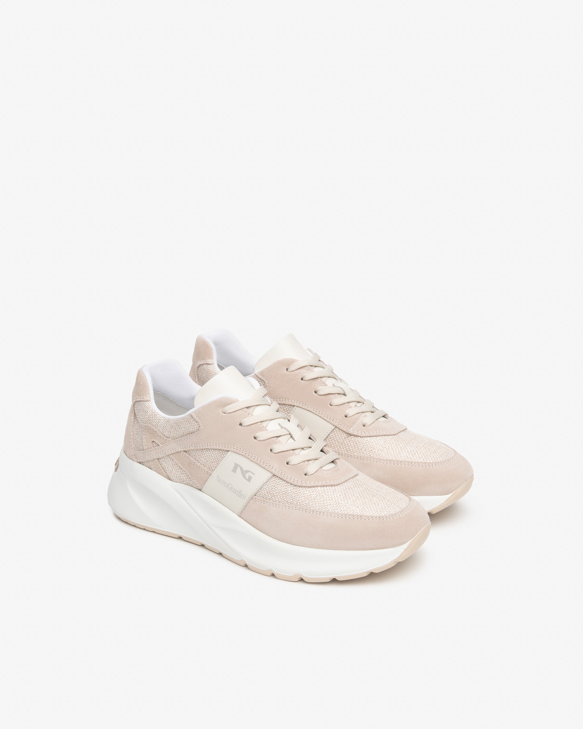 Sneakers Dames in Leder en Textiel