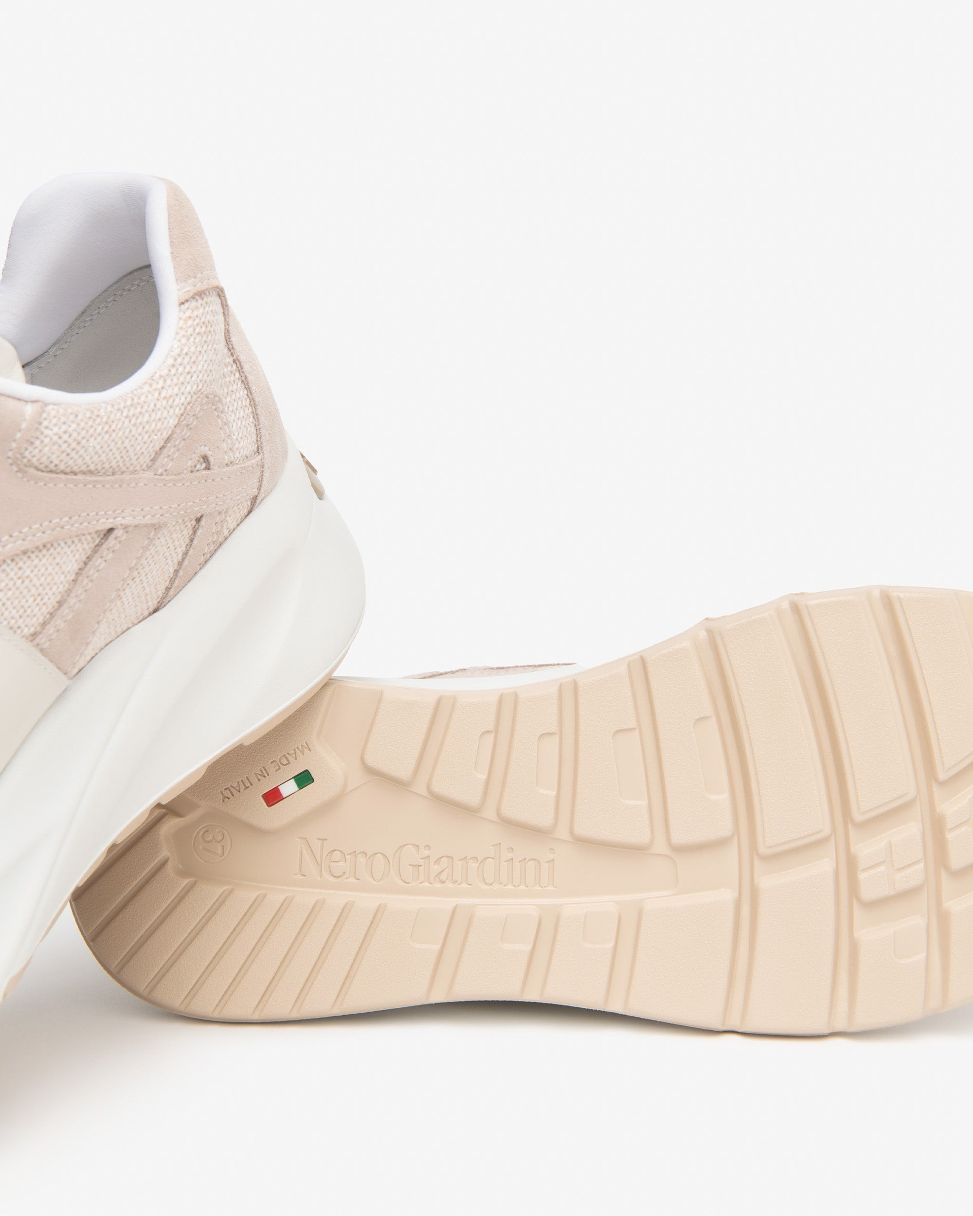 Sneakers Dames in Leder en Textiel
