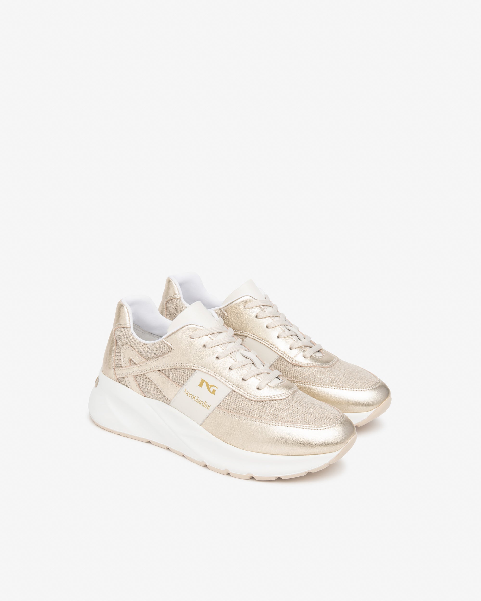 Sneakers Dames in Leder en Textiel
