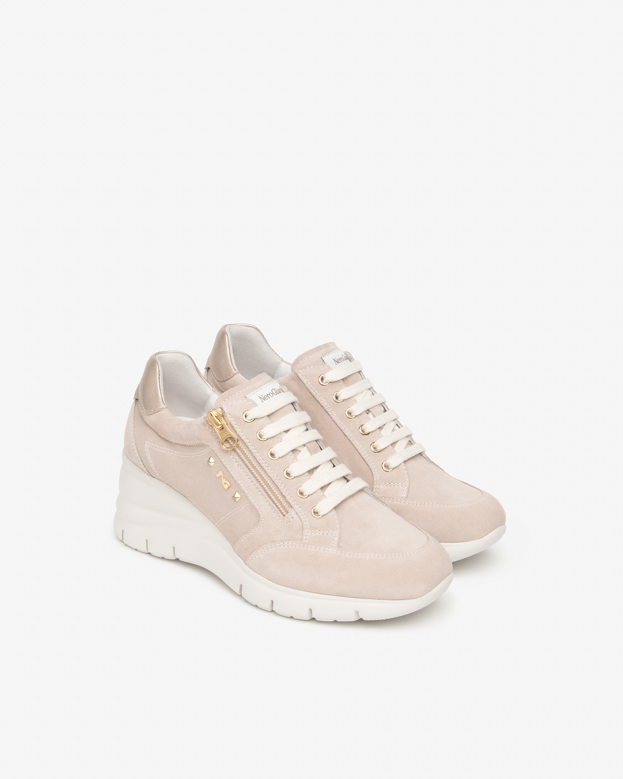 Sneakers Dames in Suède en Leder