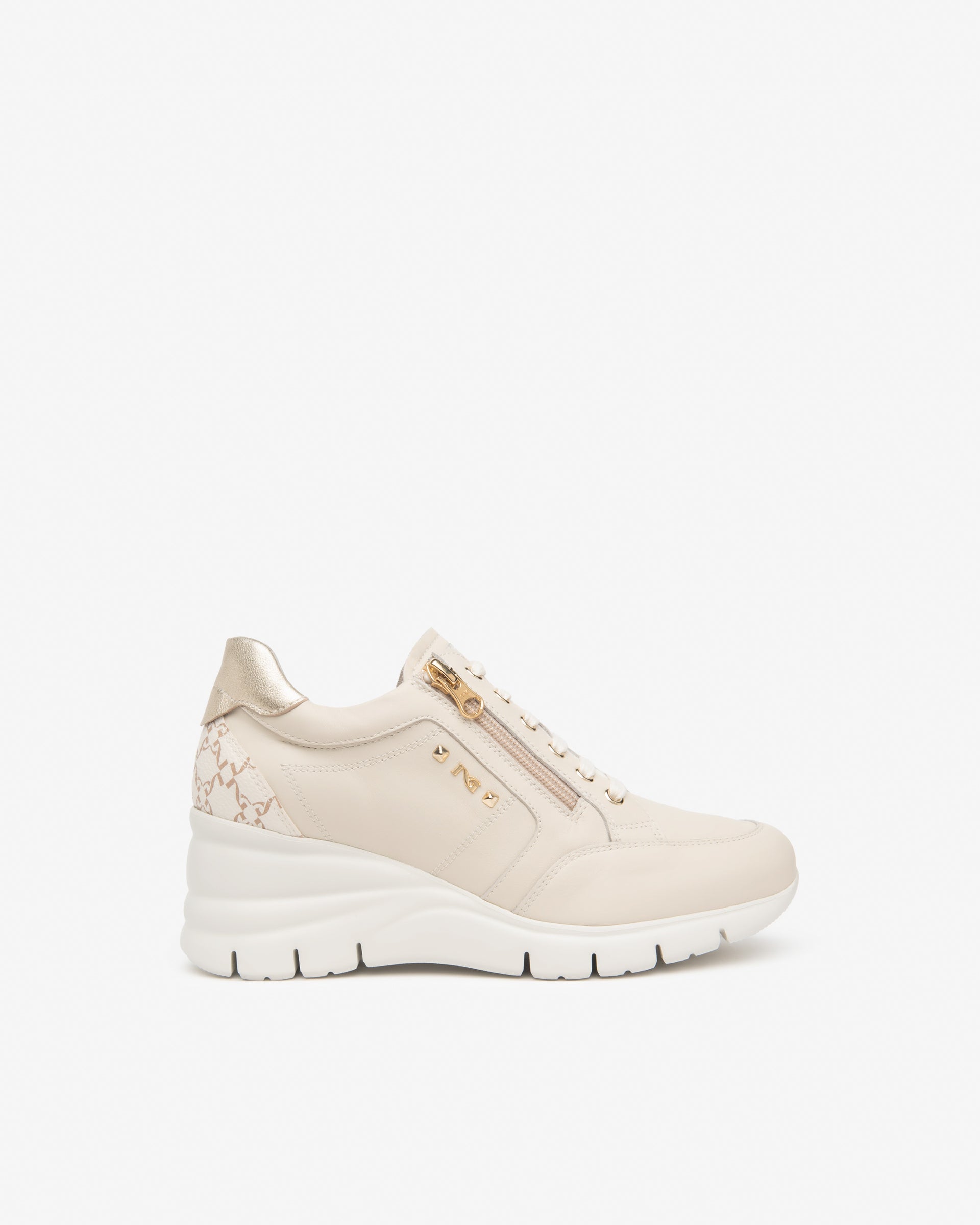 Nero Giardini I308380D Sneakers Donna In Pelle Marrone - Made In Italy - Taglia 37 EU - 2