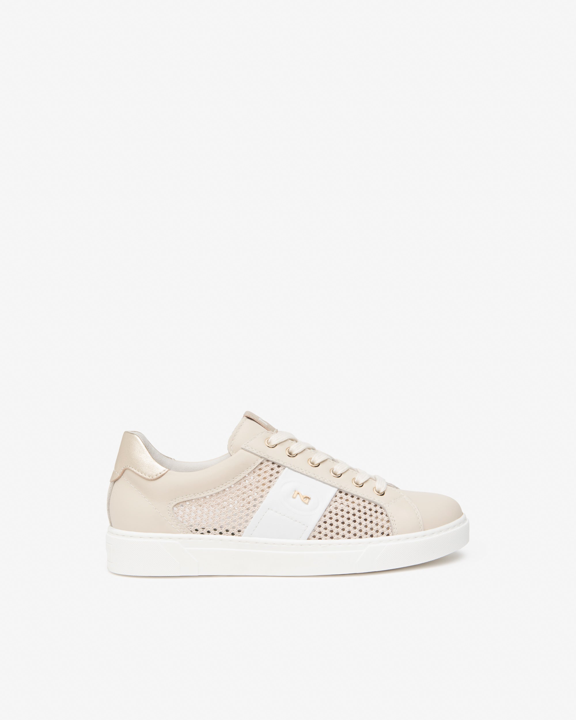 Sneakers Dames in Leder en Technisch Materiaal
