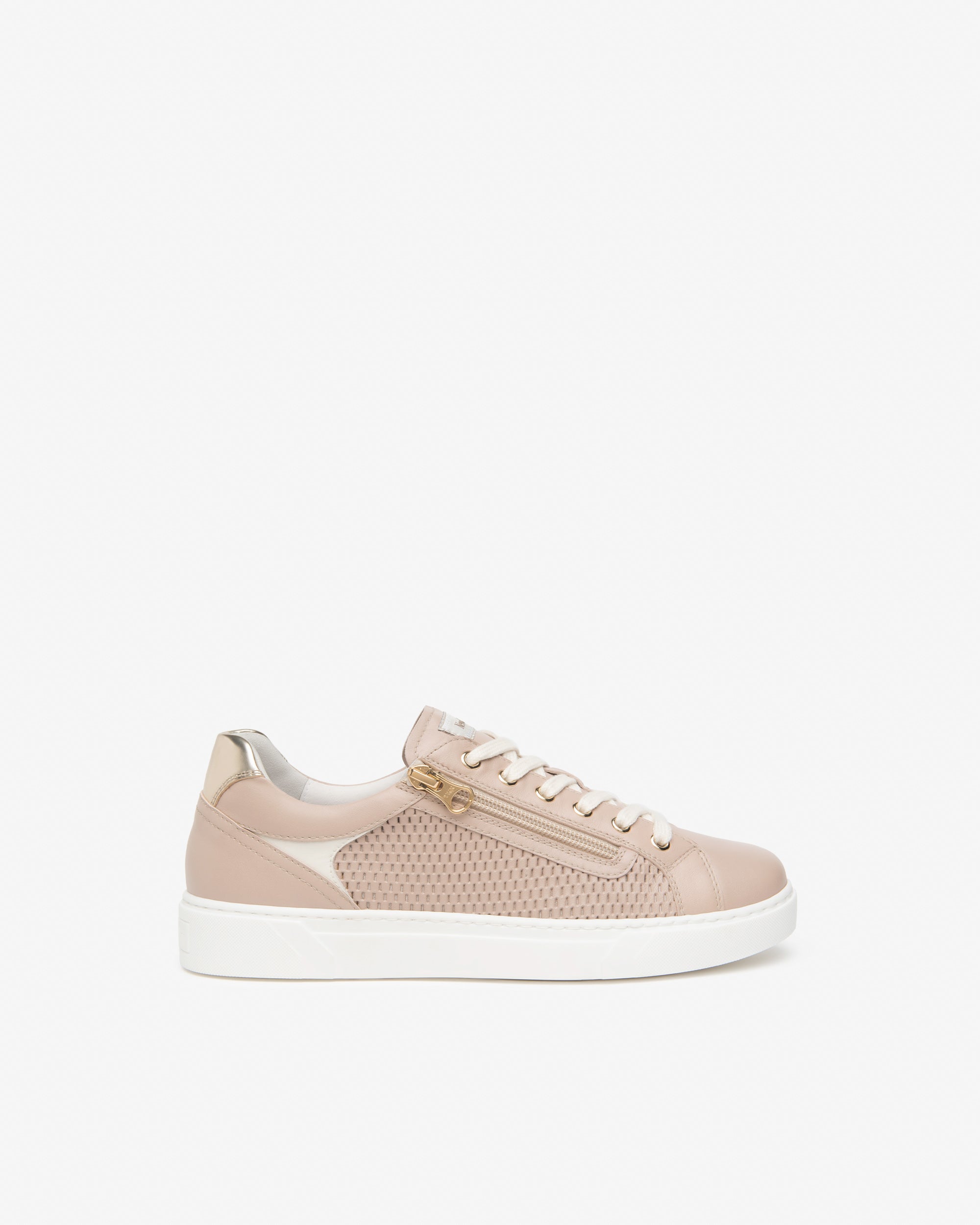 Sneakers Dames in Leder en Technisch Materiaal