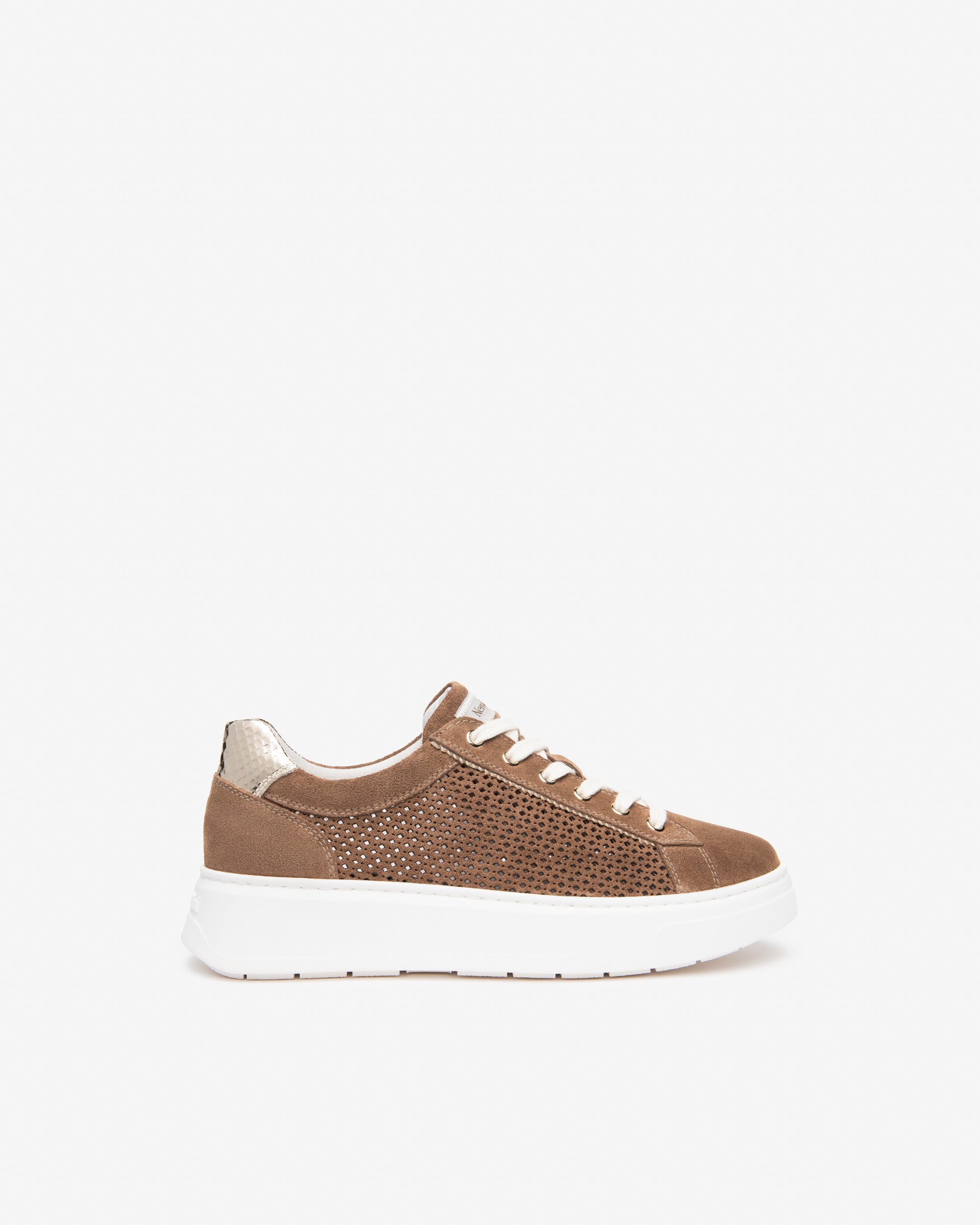 Sneakers Dames in Suède en Technisch Materiaal