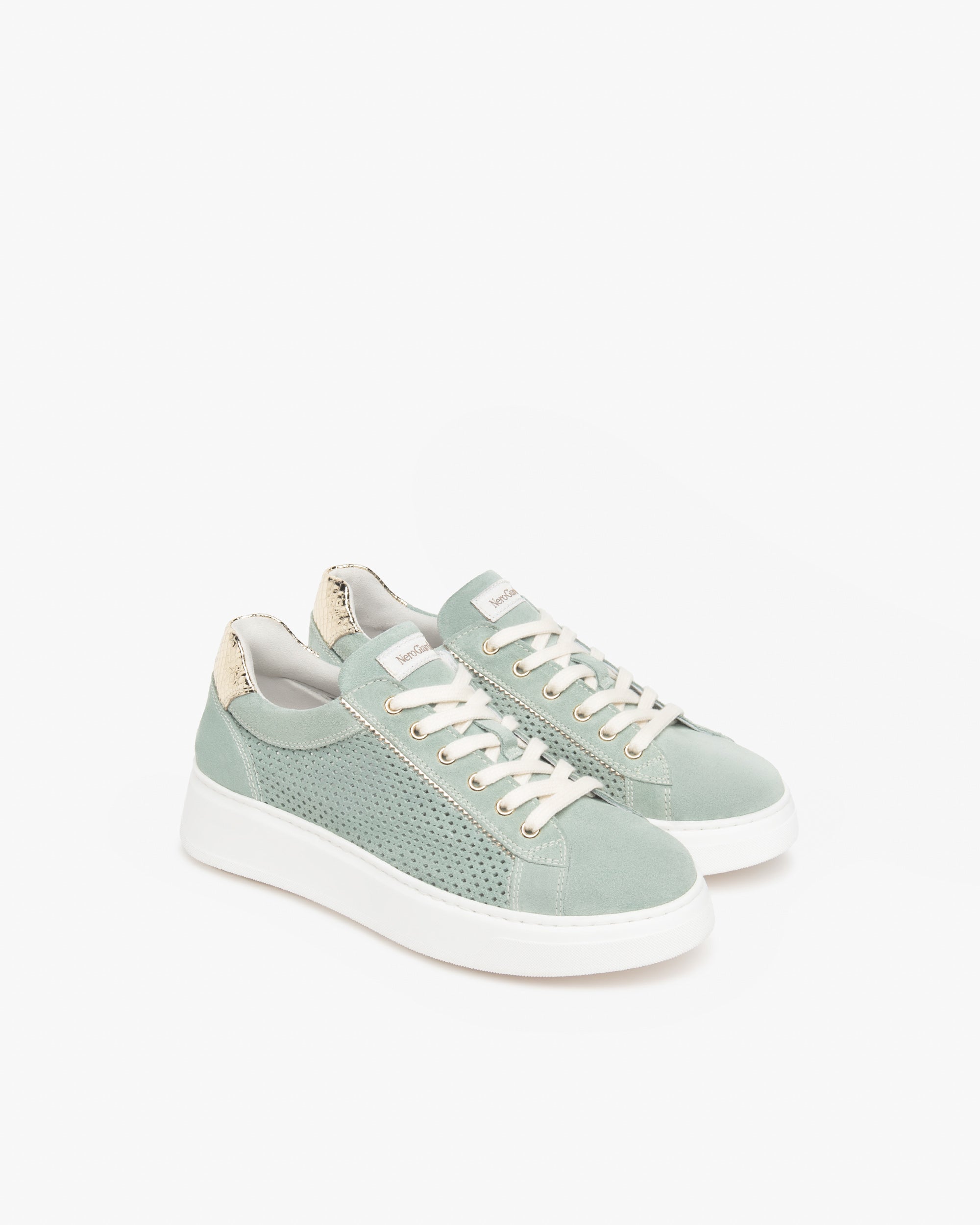 Women’s Suede and Technical Fabric Sneakers