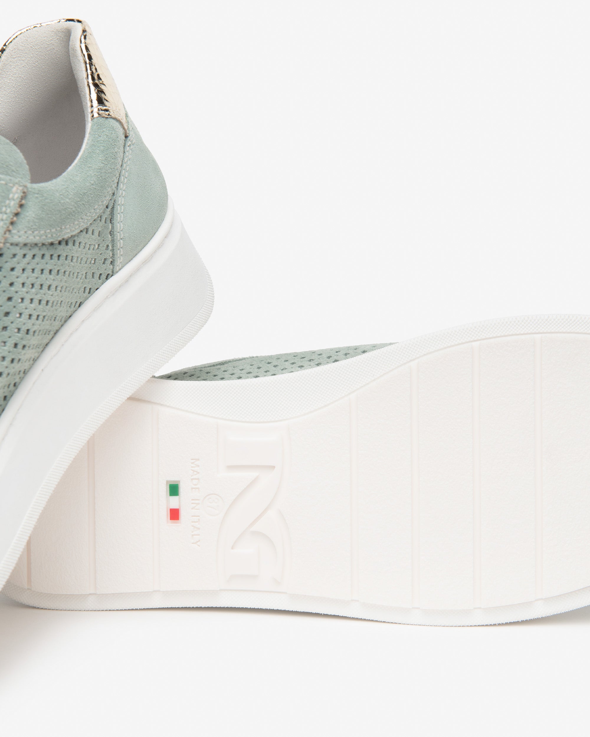 Women’s Suede and Technical Fabric Sneakers