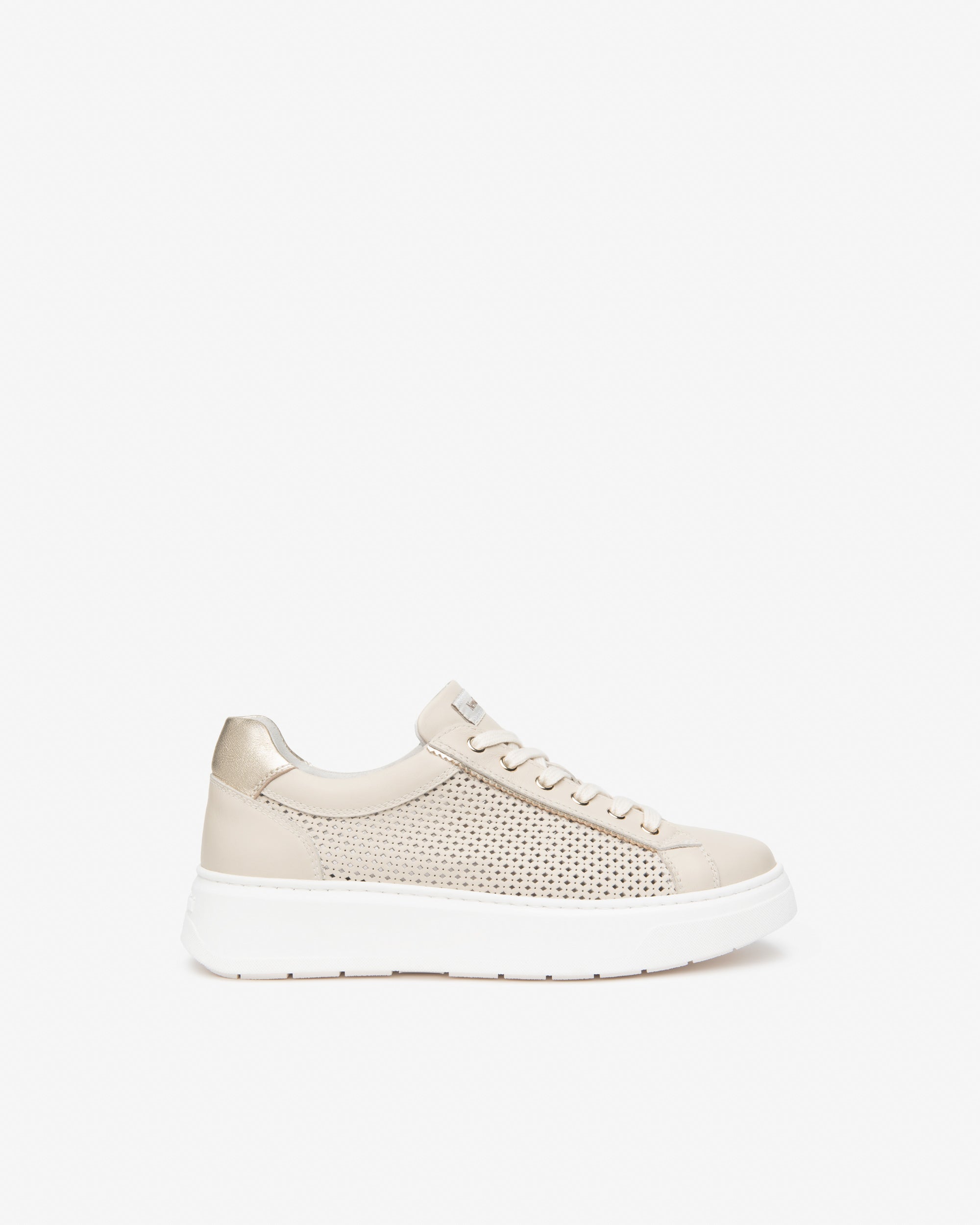 Sneakers Dames in Leder en Technisch Materiaal