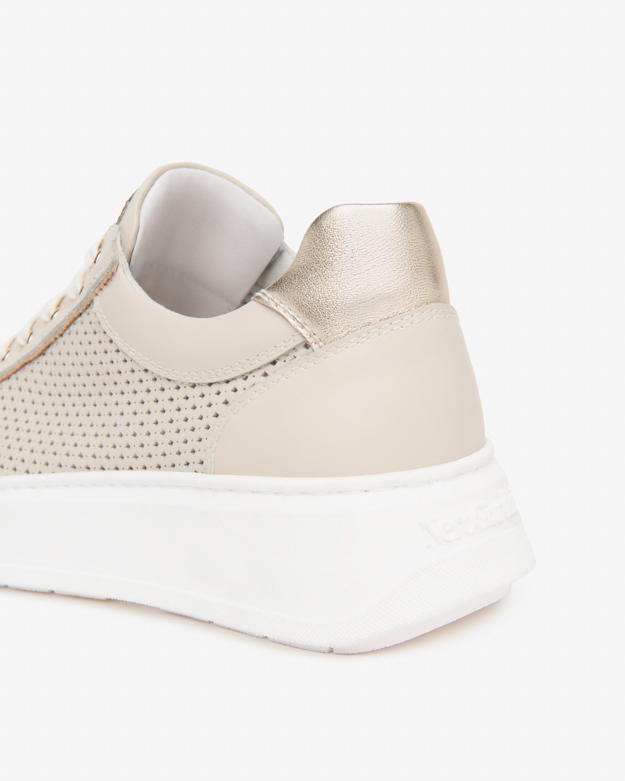 Sneakers Dames in Leder en Technisch Materiaal