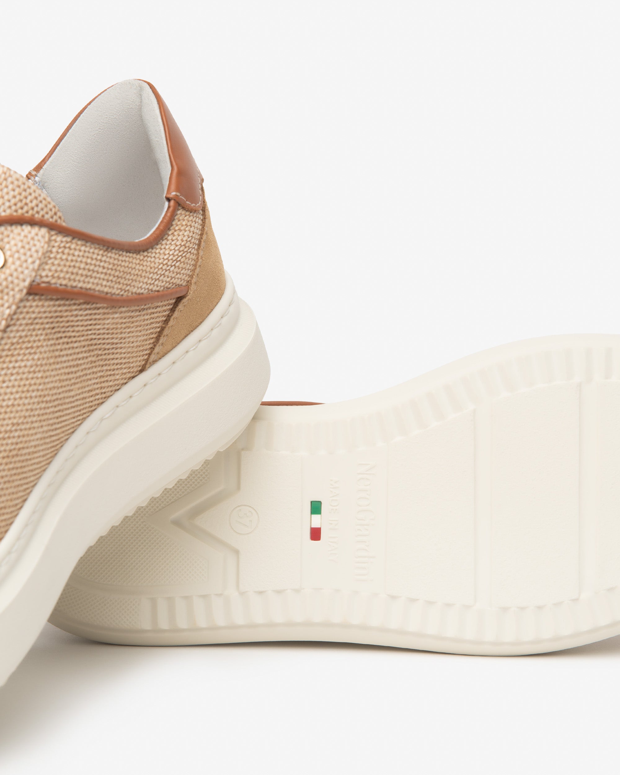 Women’s Leather and Fabric Sneakers