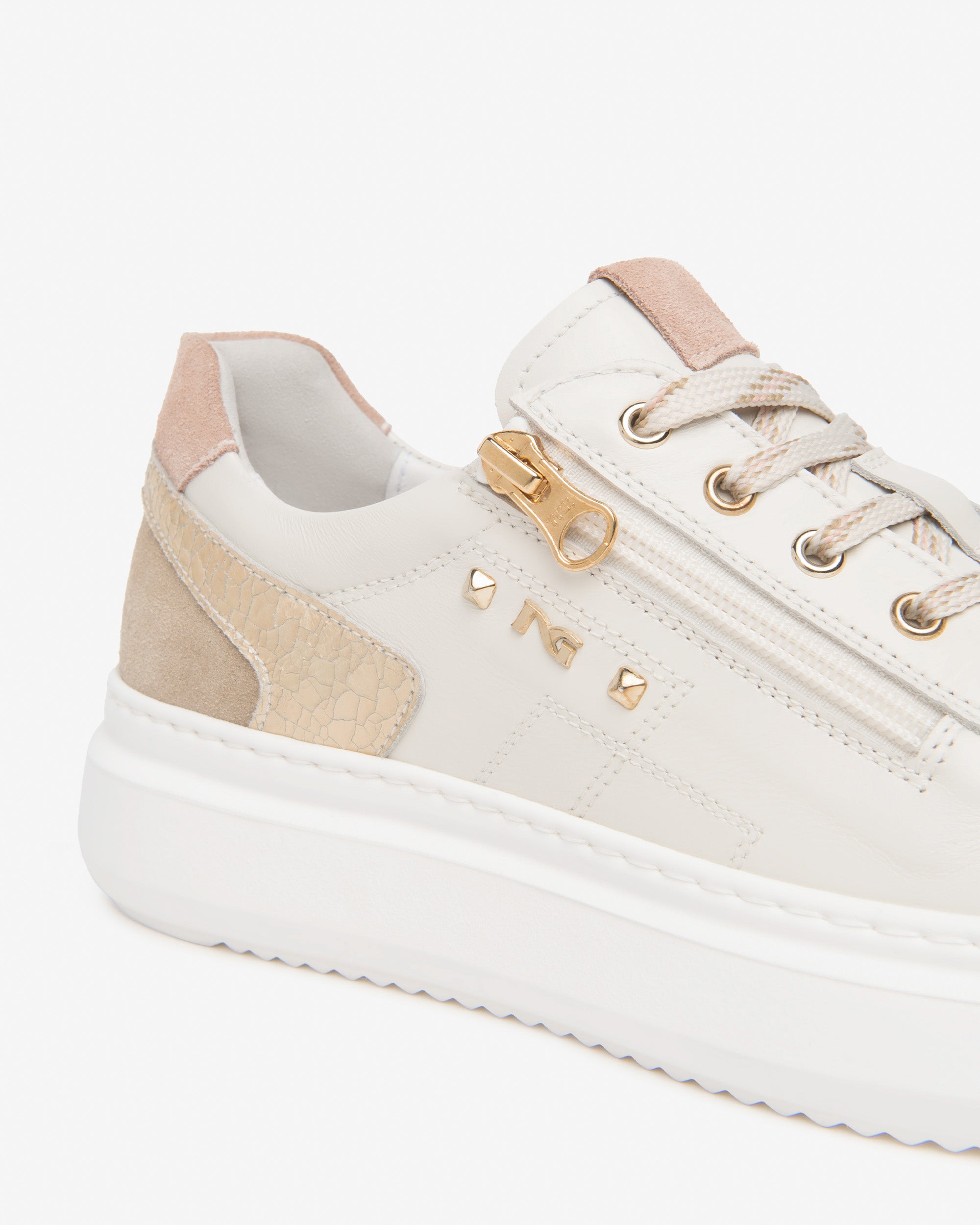 Sneakers Dames in Leder en Suède
