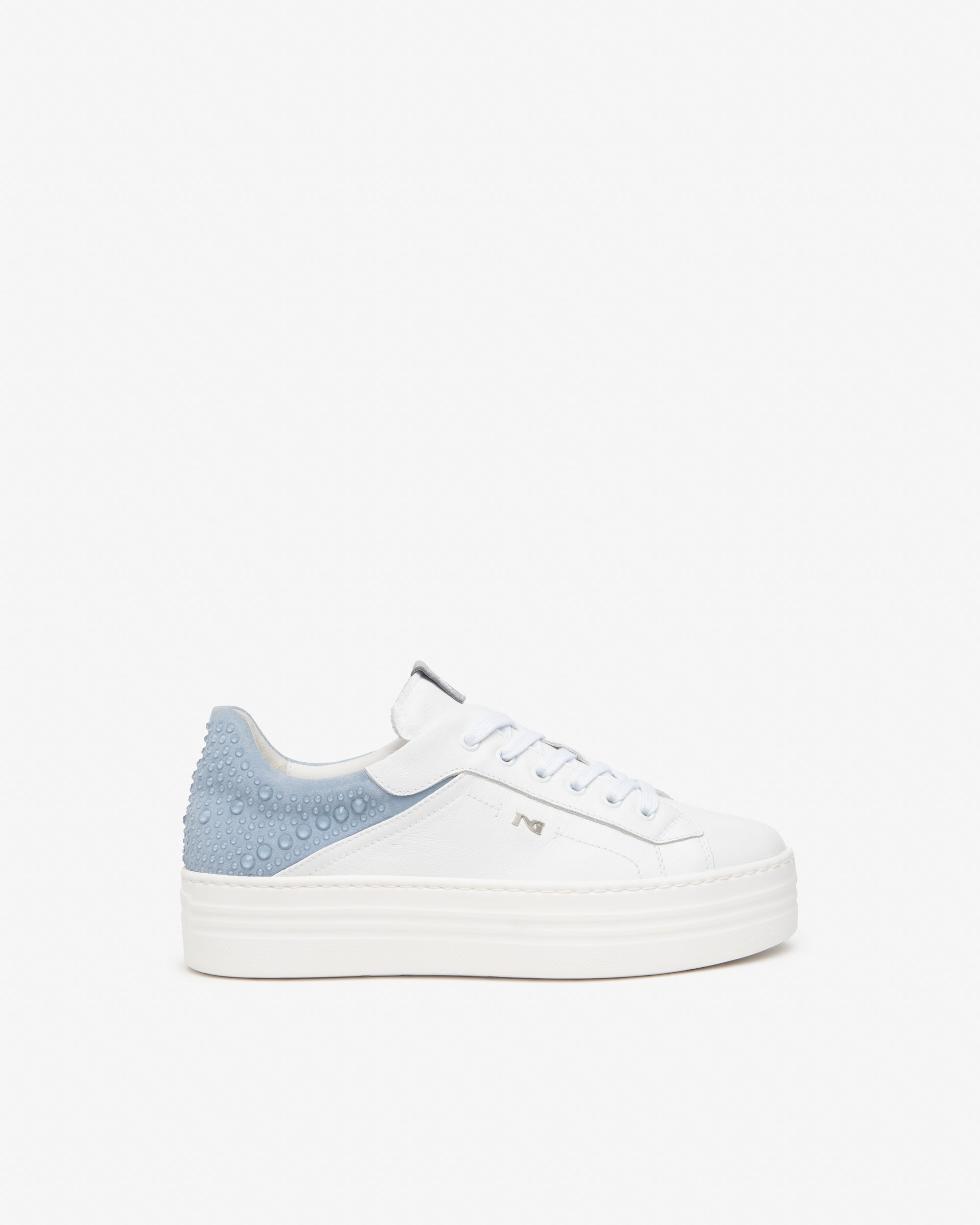 Damensneakers aus Glattleder und Veloursleder