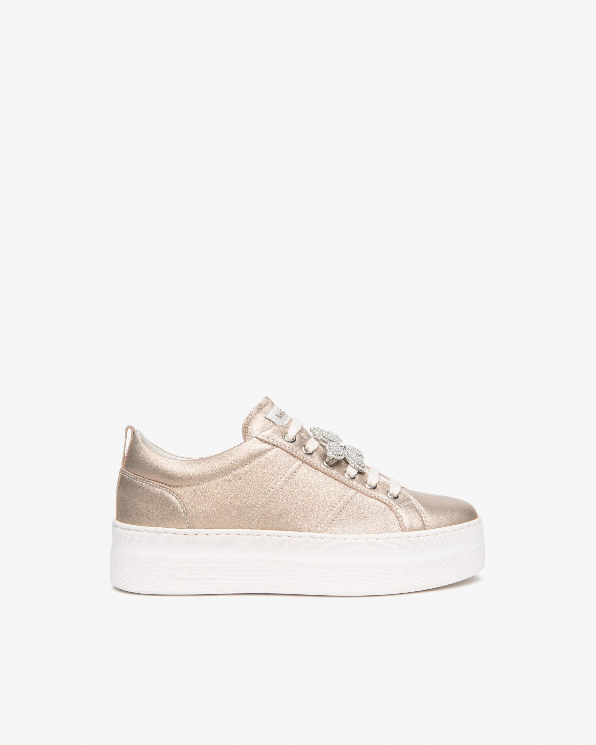 Sneakers Dames in Leder en Technisch Materiaal