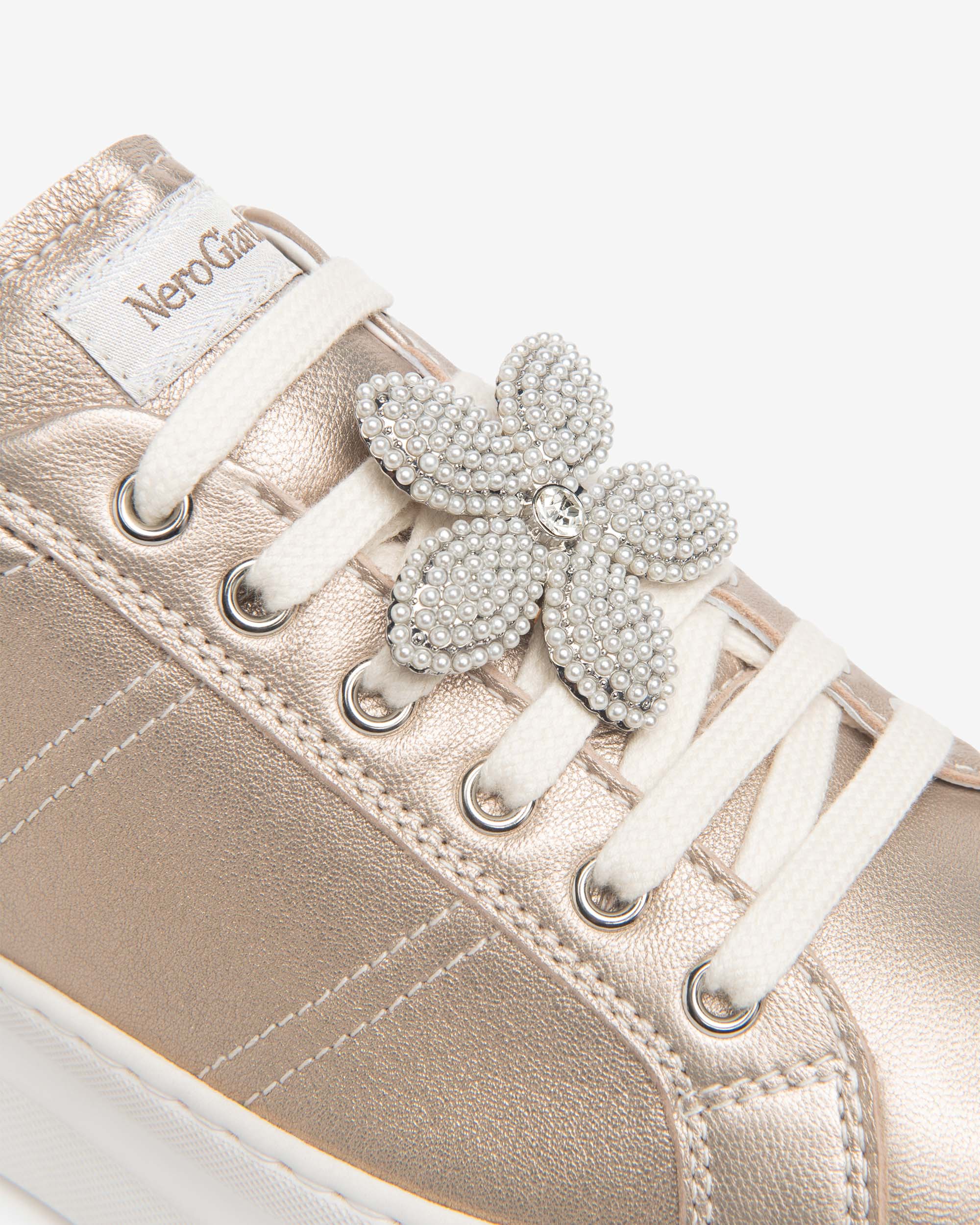 Sneakers Dames in Leder en Technisch Materiaal