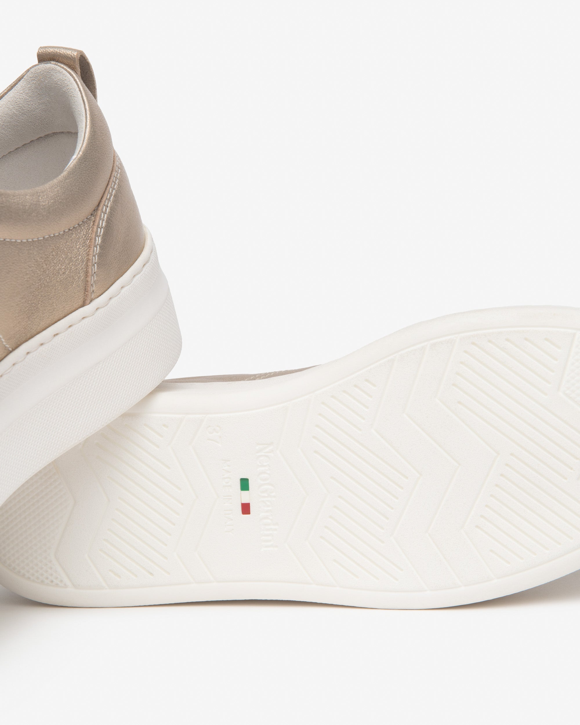 Sneakers Dames in Leder en Technisch Materiaal