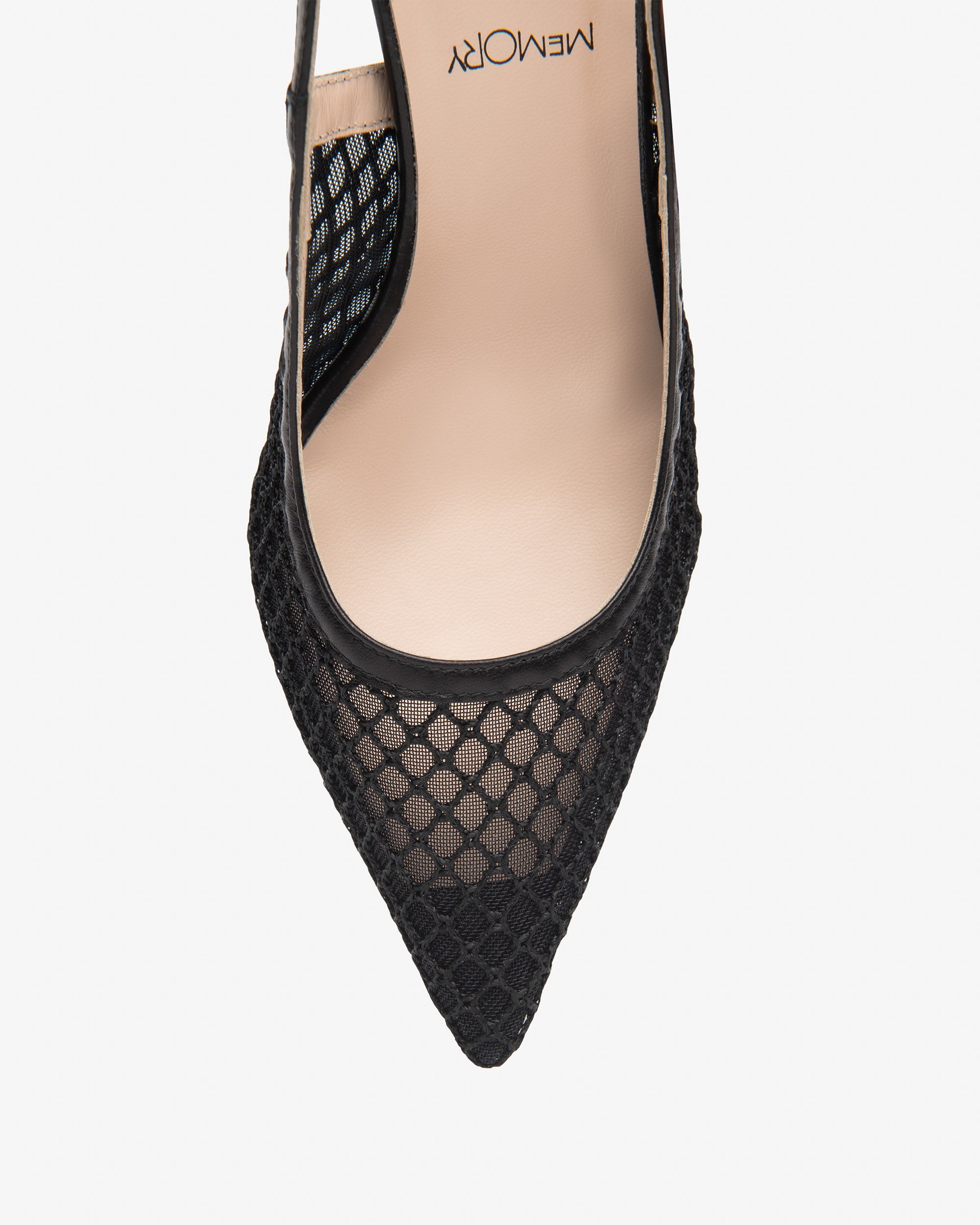 Slingback Donna in Pelle e Tela
