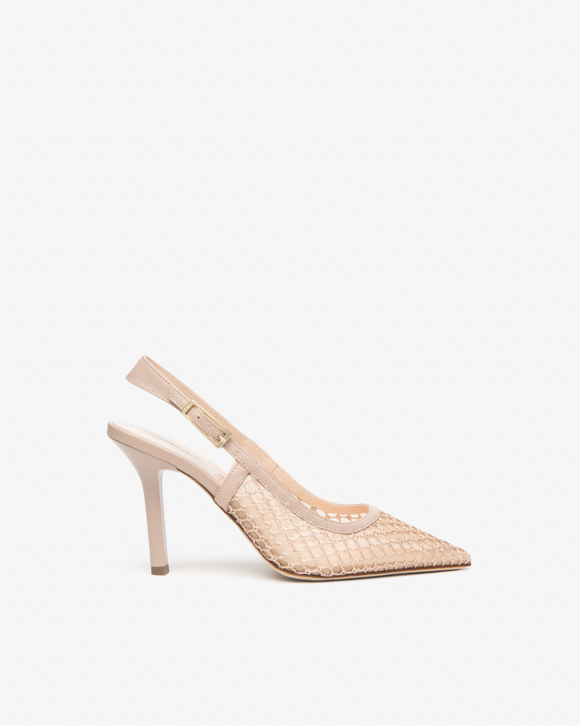 Slingback Donna in Pelle e Tela