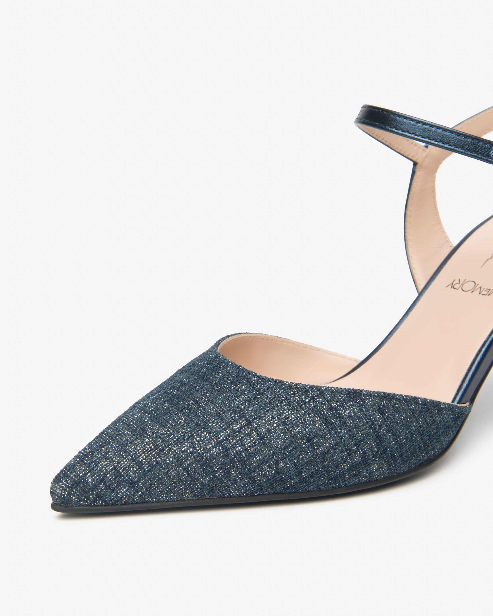 Slingback Donna in Pelle e Tessuto