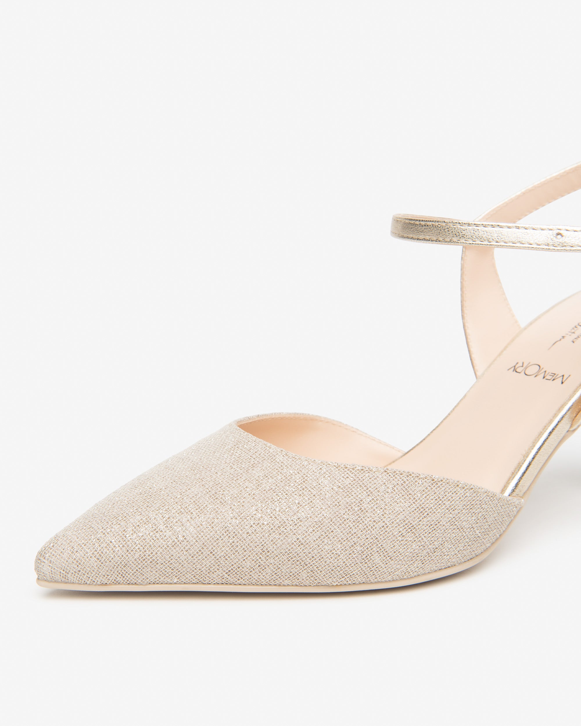 Slingback Donna in Pelle e Tessuto