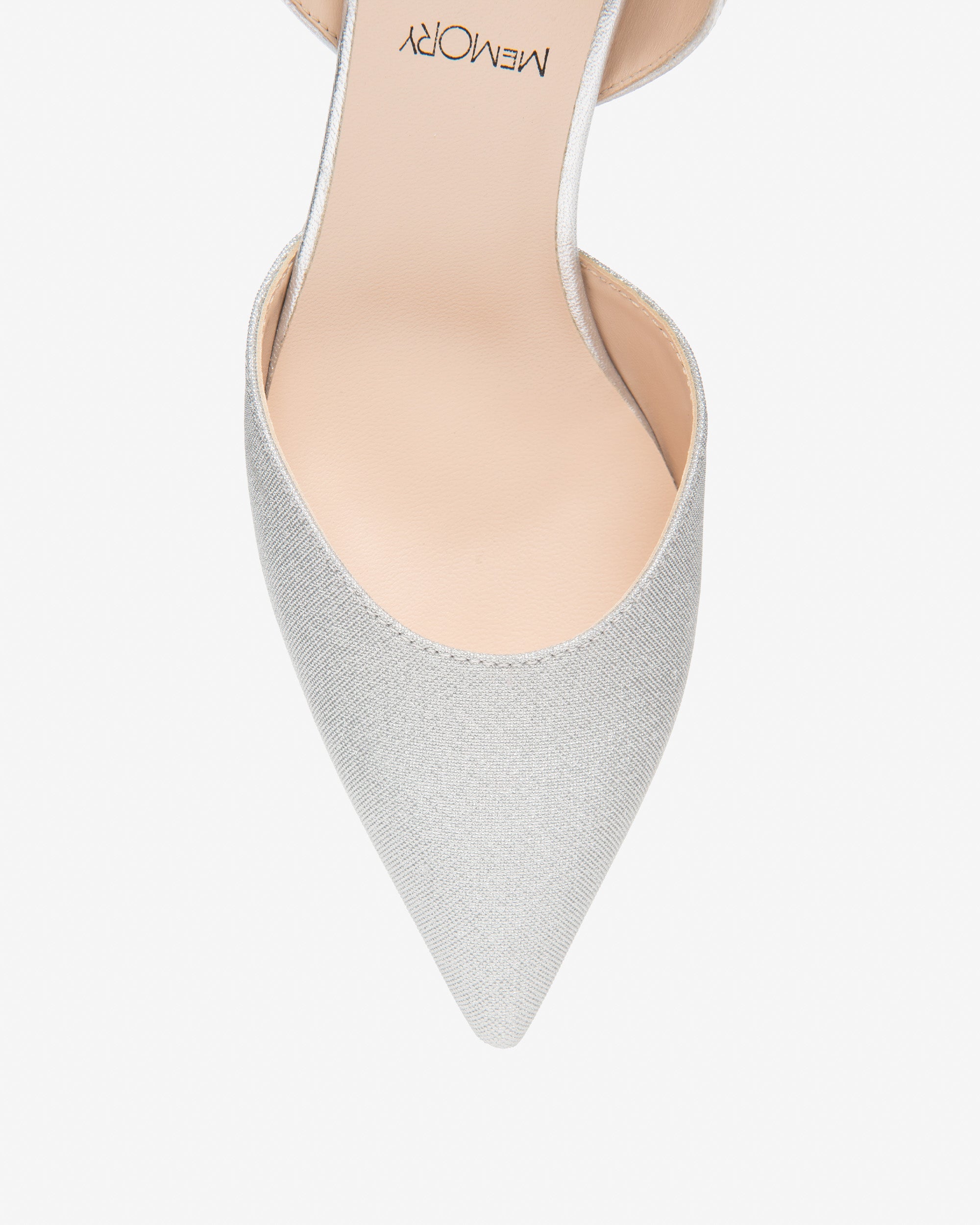 Slingbacks aus Leder und Canvas für Damen