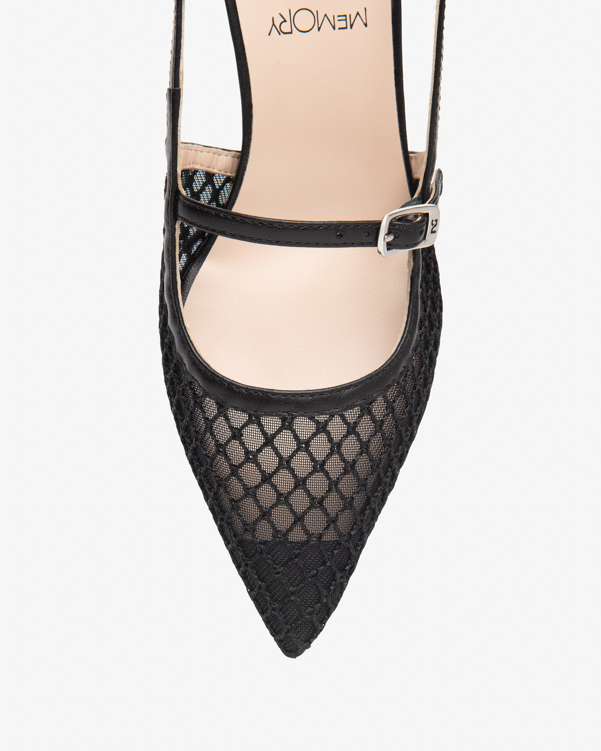 Slingback Donna in Pelle e Tela