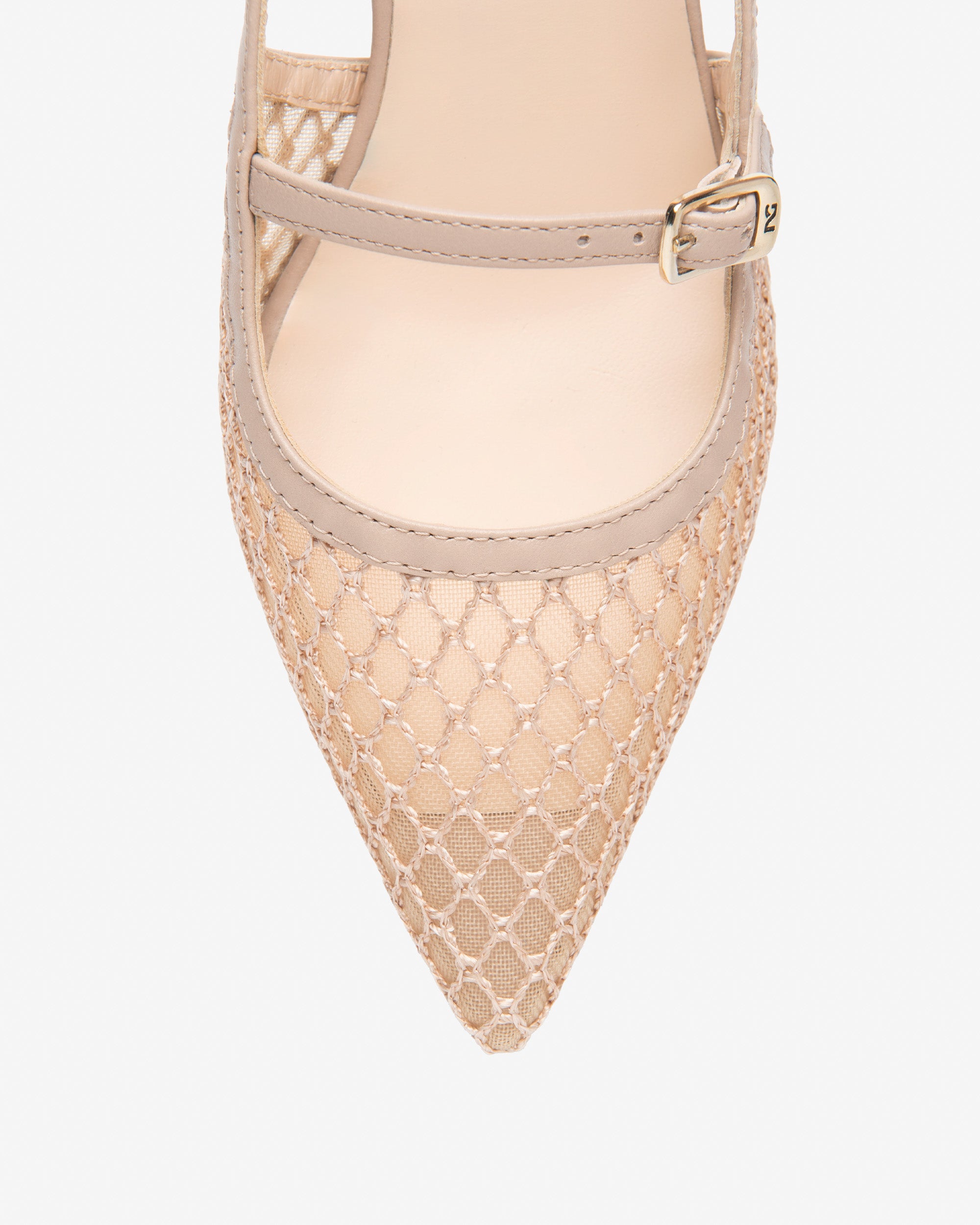 Slingback Donna in Pelle e Tela