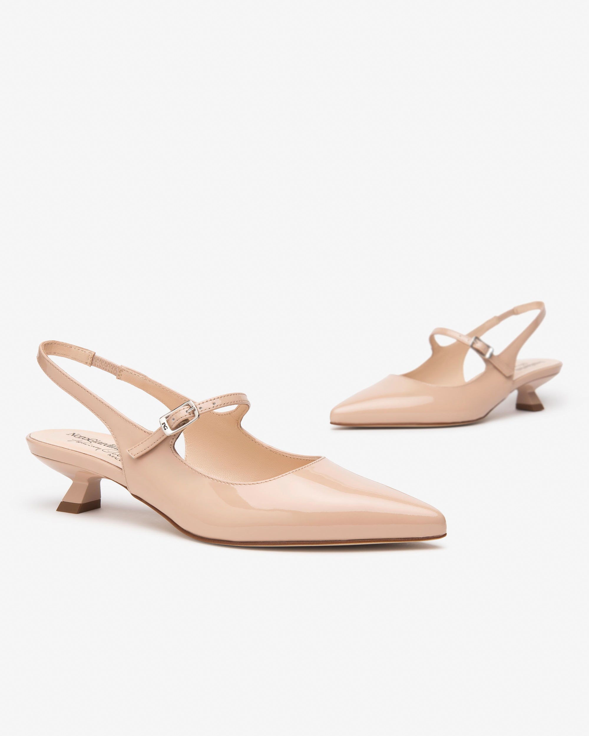 Slingbacks aus Lackleder für Damen