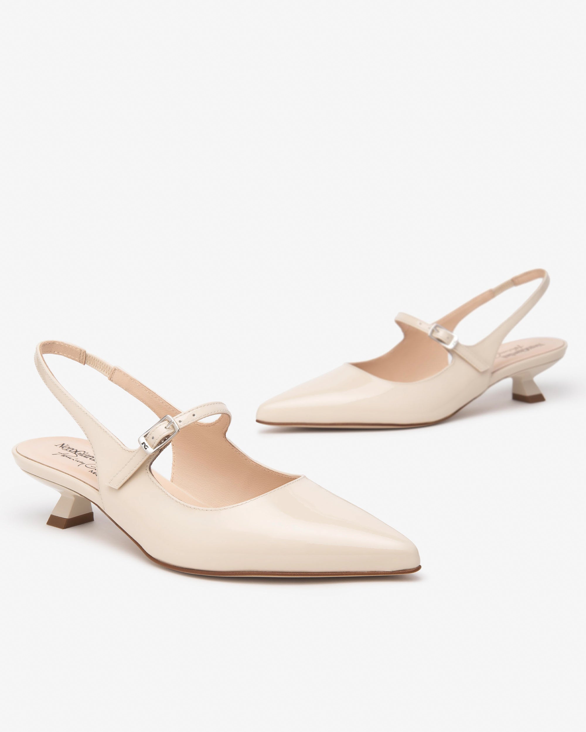 Slingbacks aus Lackleder für Damen