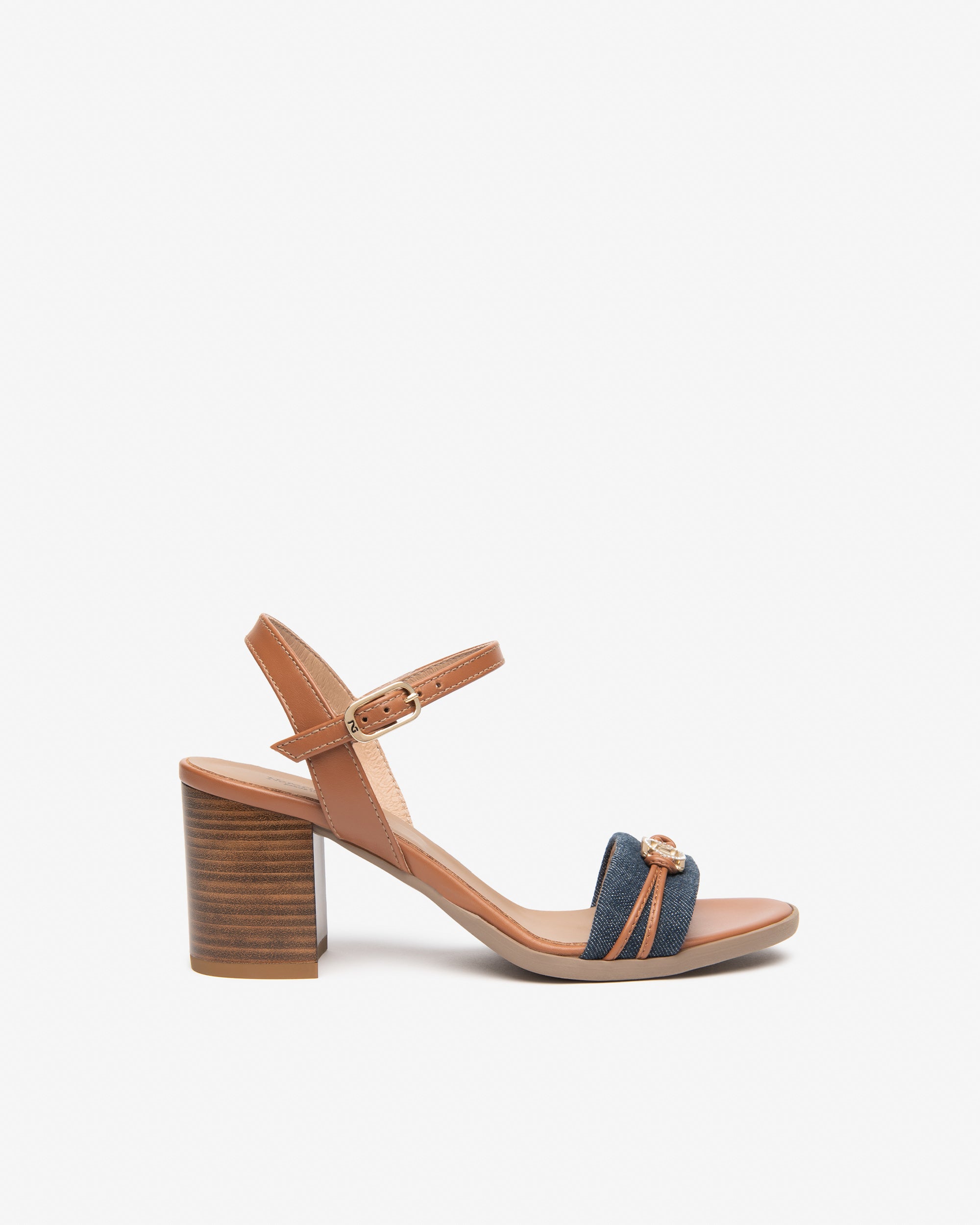 Sandalen Dames in Leder en Textiel