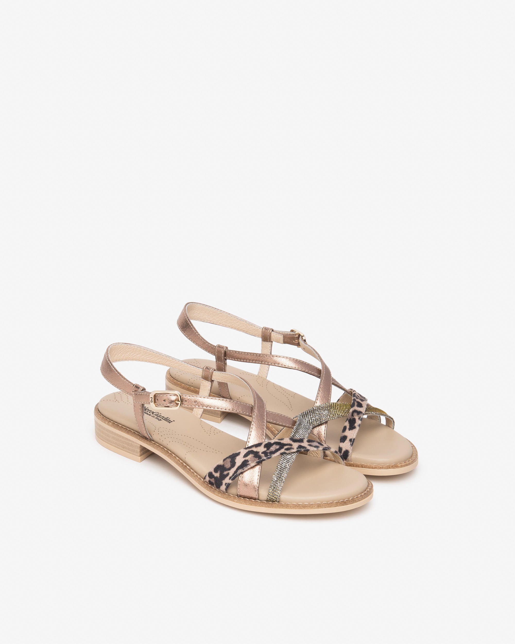 Women’s Leather and Technical Fabric Sandals