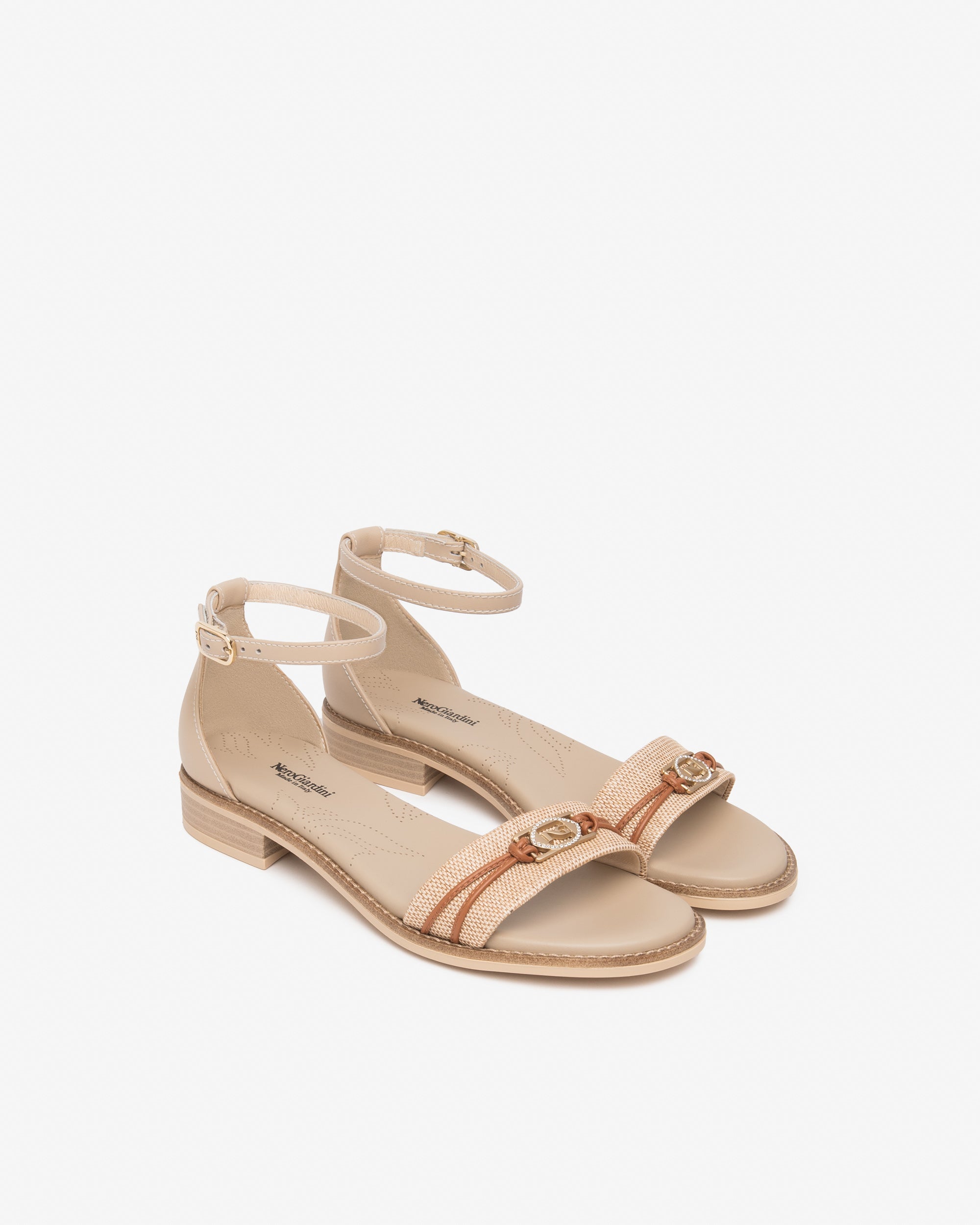 Sandalen Dames in Leder en Canvas