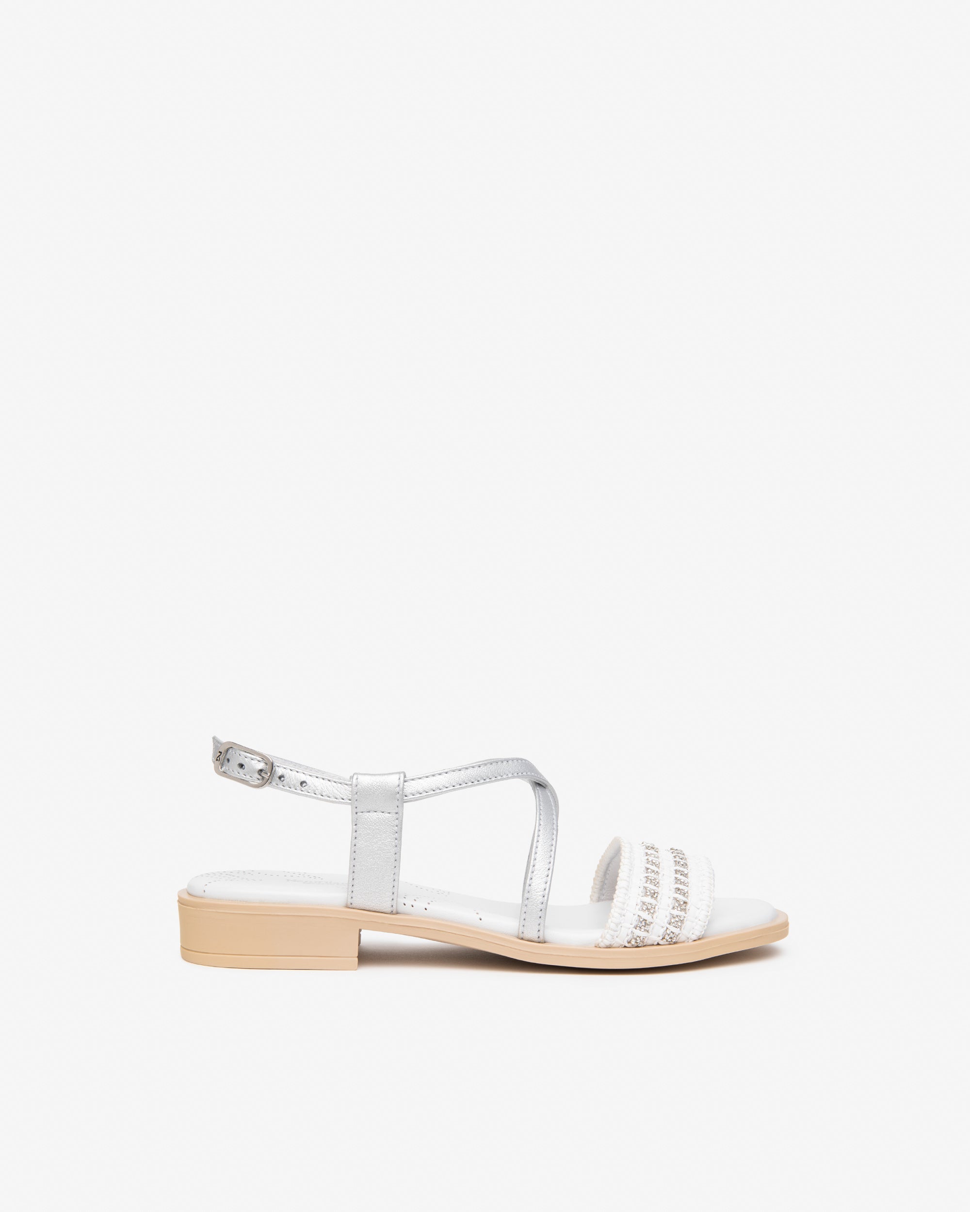 Sandalen Dames in Leder en Textiel