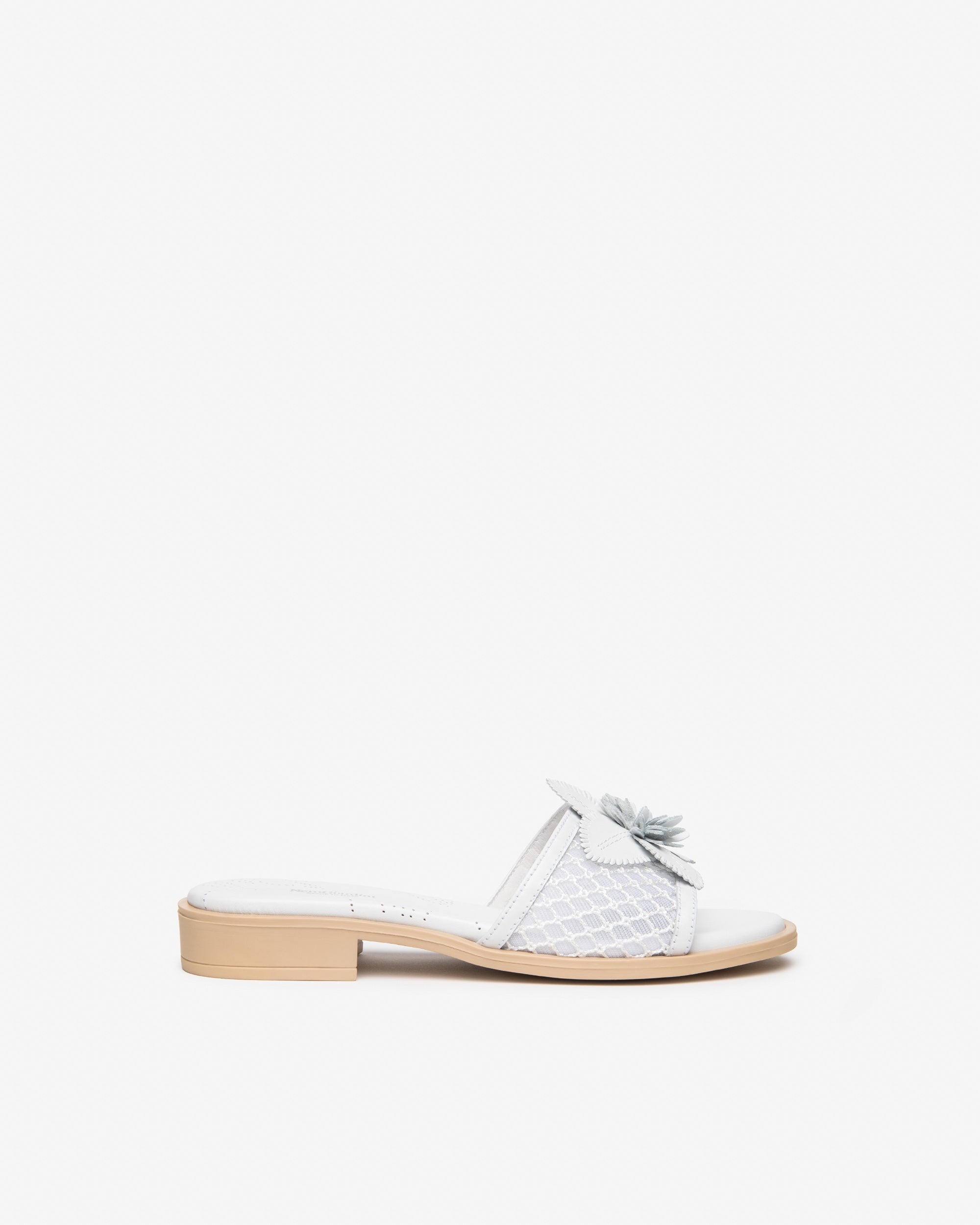 Mules Femme en Cuir et Toile