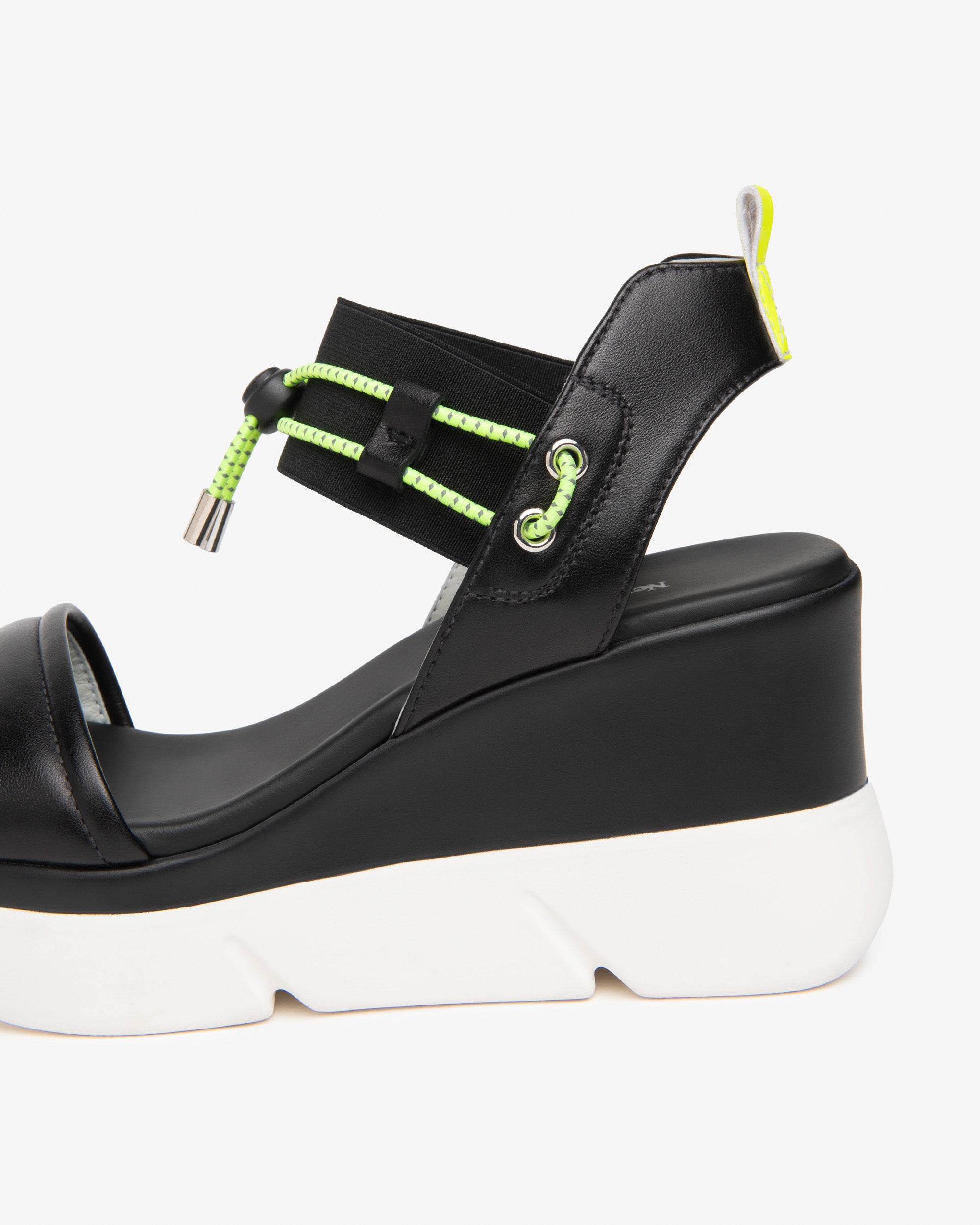 Sandalen Dames in Leder en Technisch Materiaal