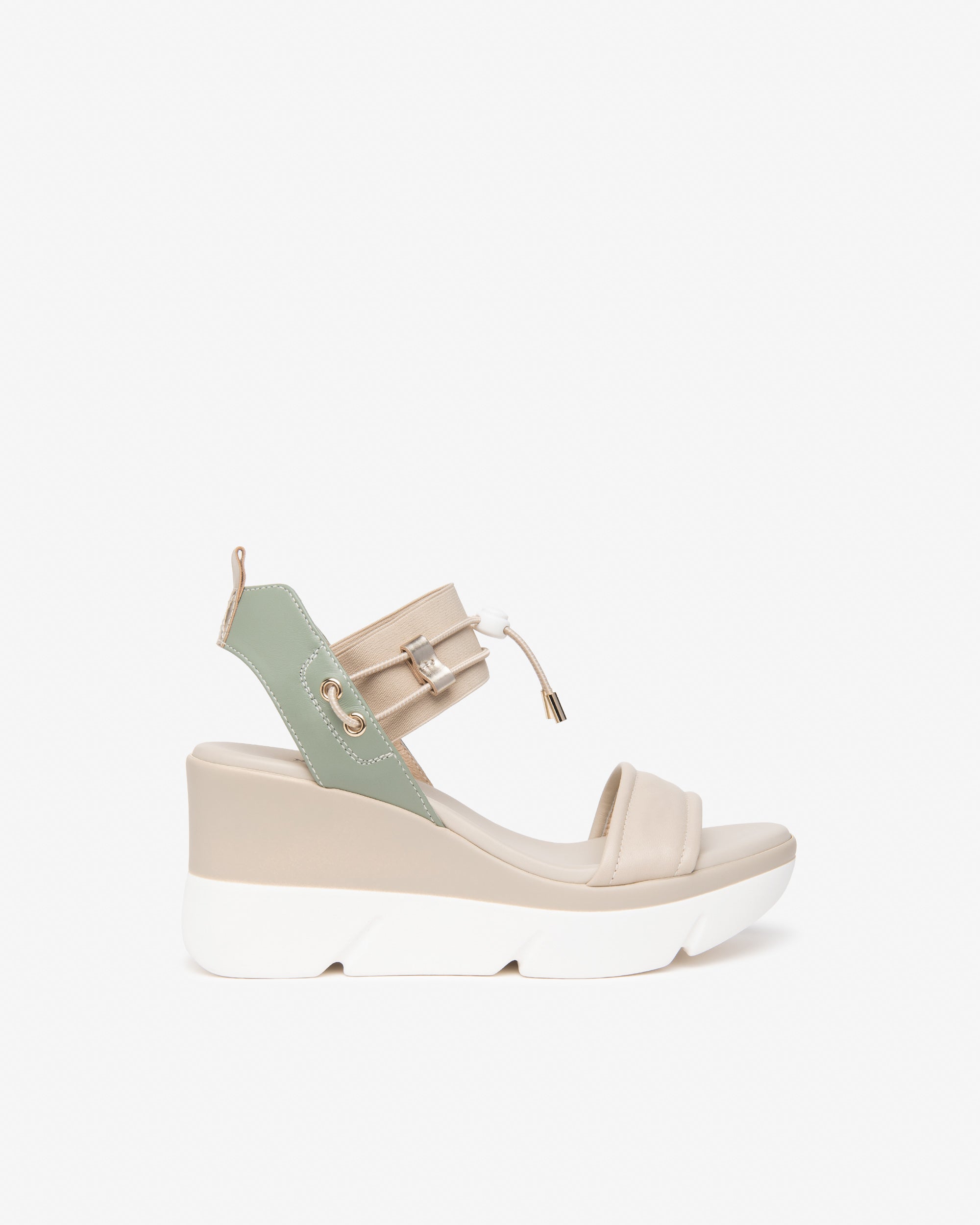 Sandalen Dames in Leder en Technisch Materiaal