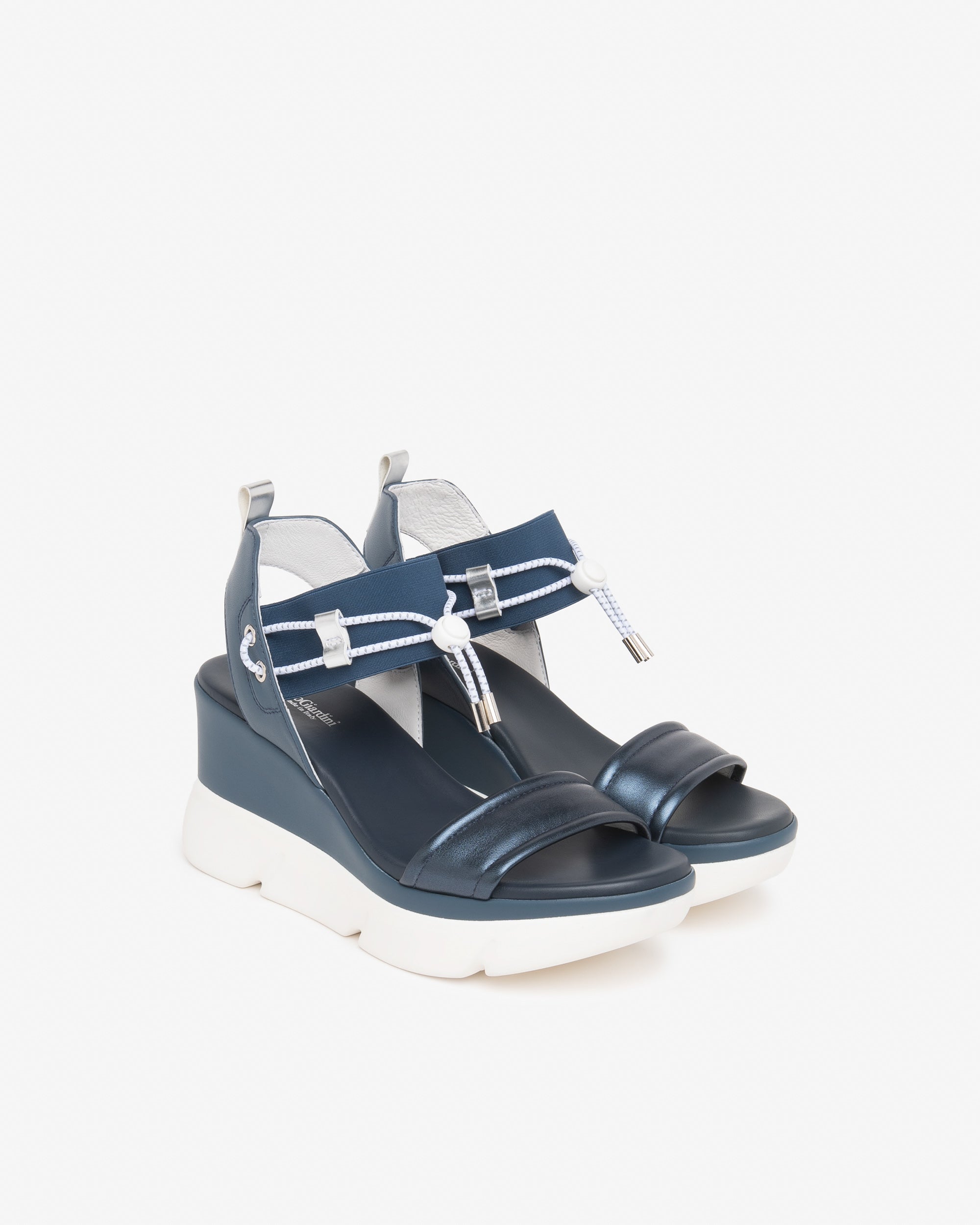 Sandalen Dames in Leder en Technisch Materiaal