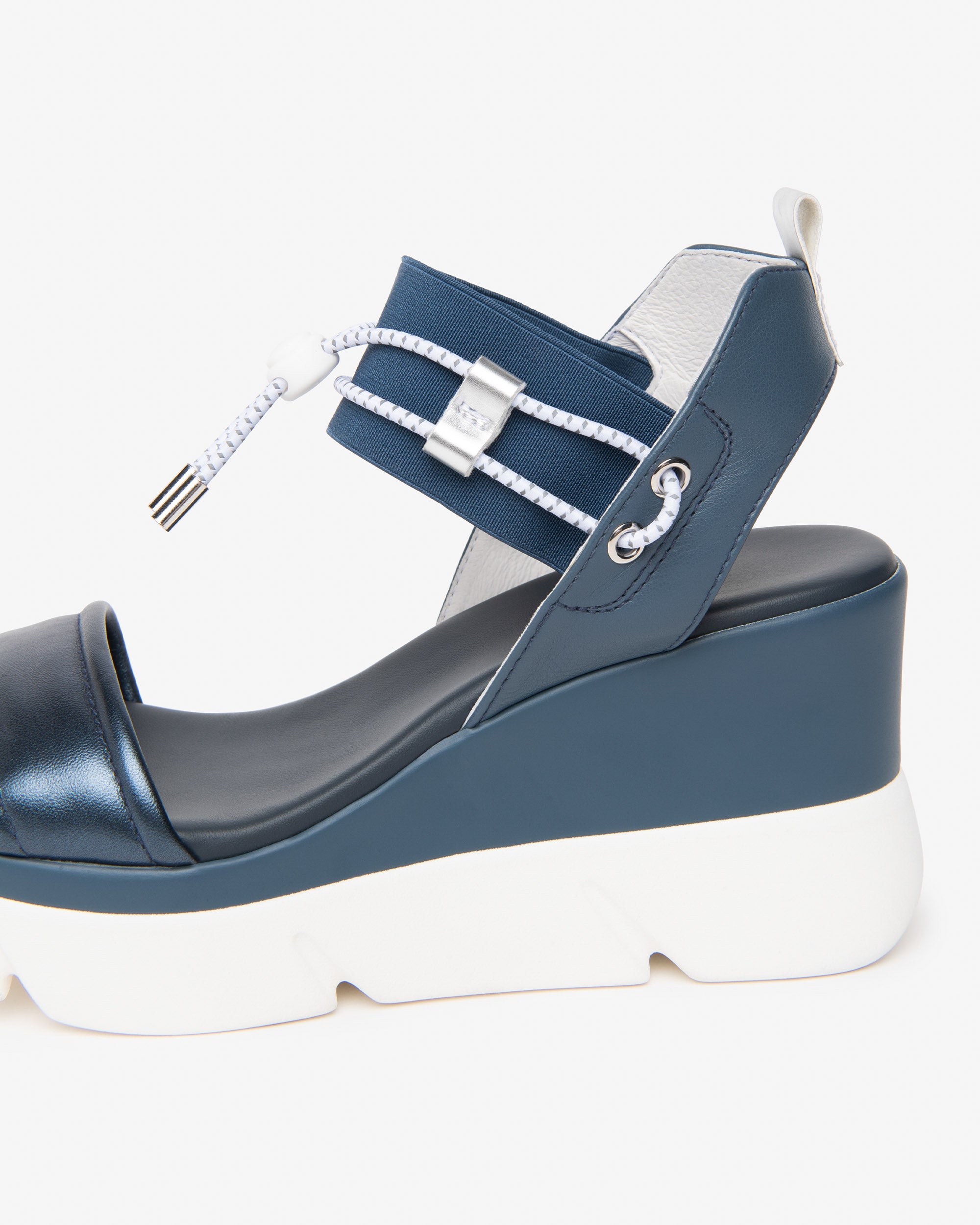Sandalen Dames in Leder en Technisch Materiaal