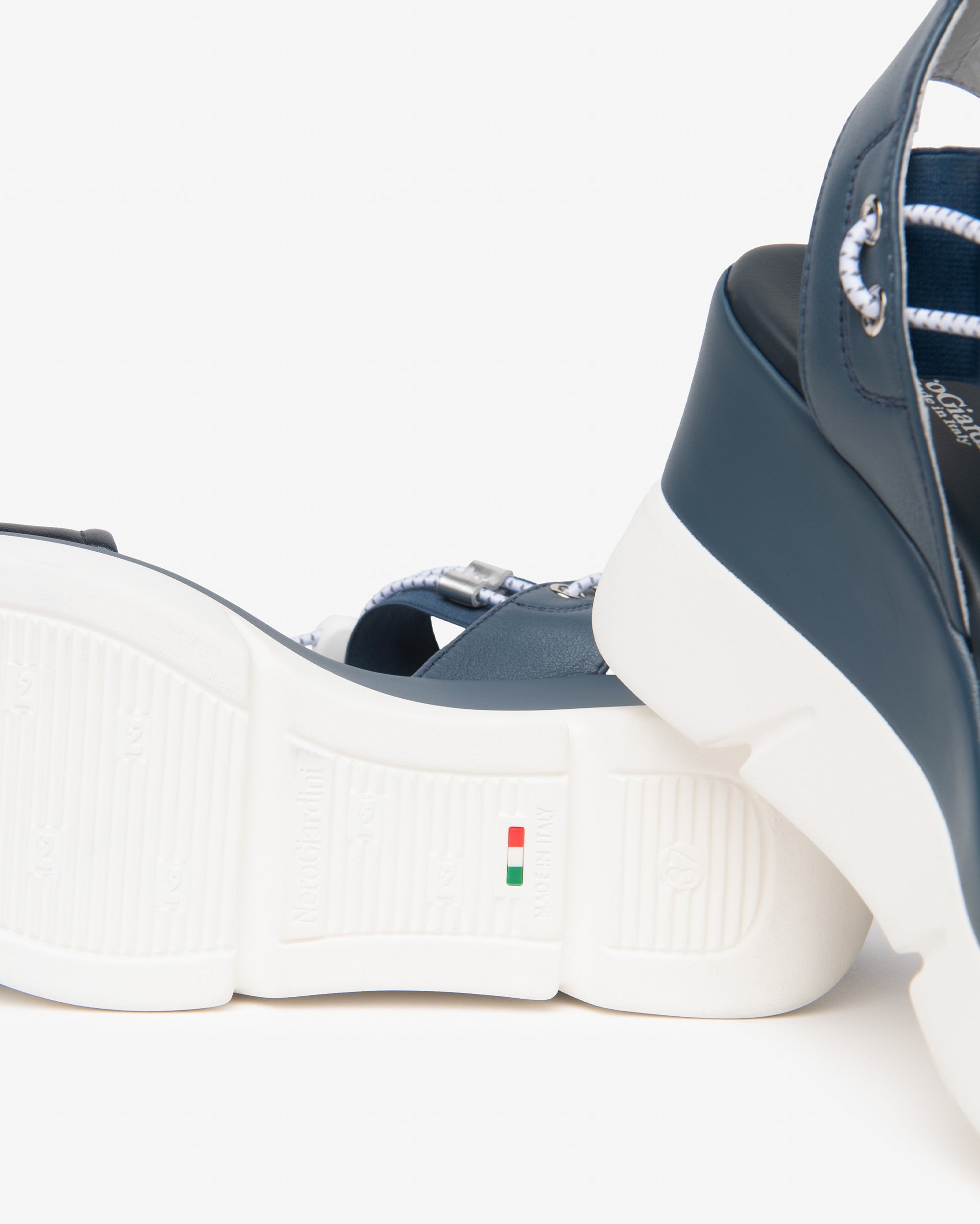 Sandalen Dames in Leder en Technisch Materiaal