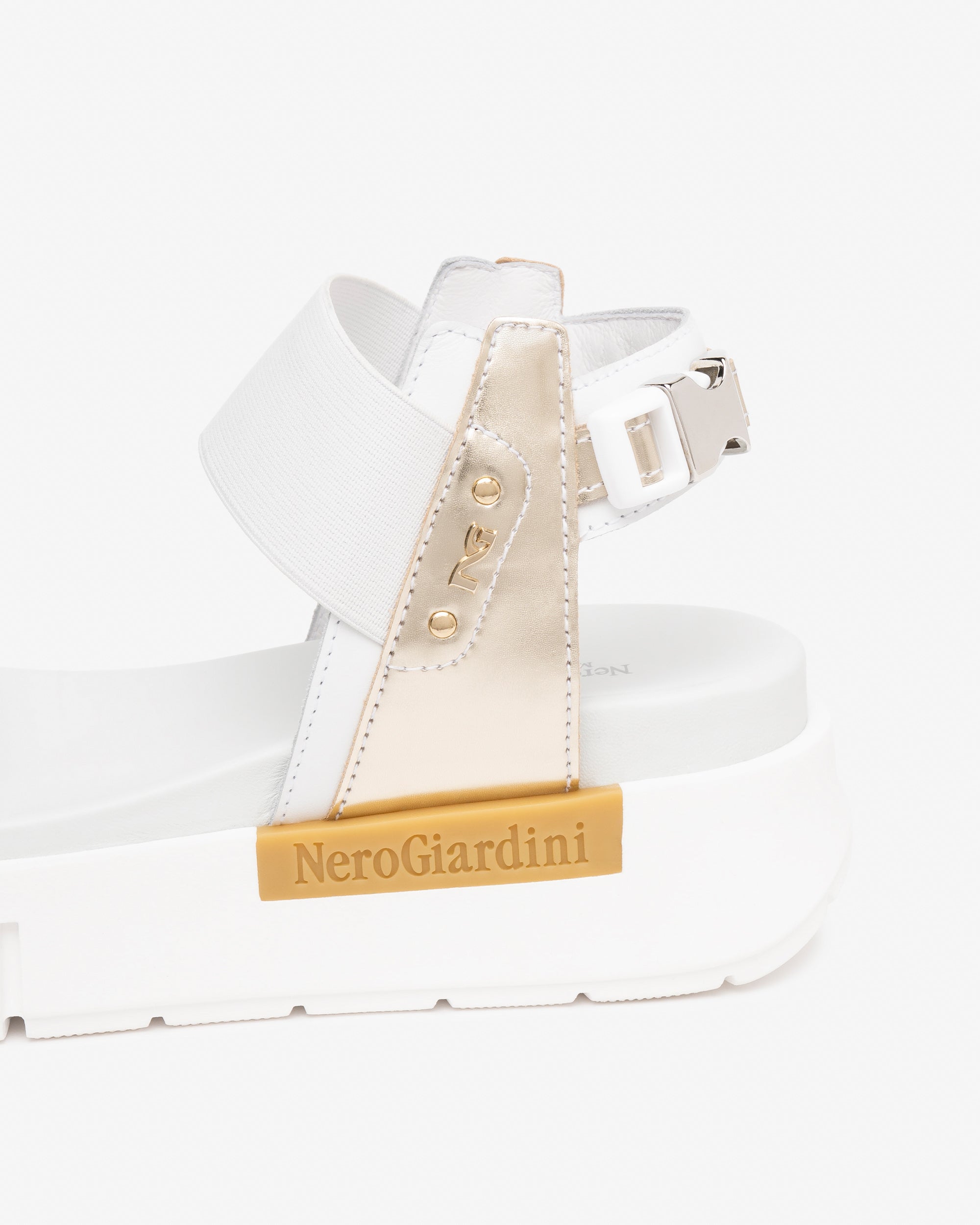 Sandalen Dames in Leder en Technisch Materiaal