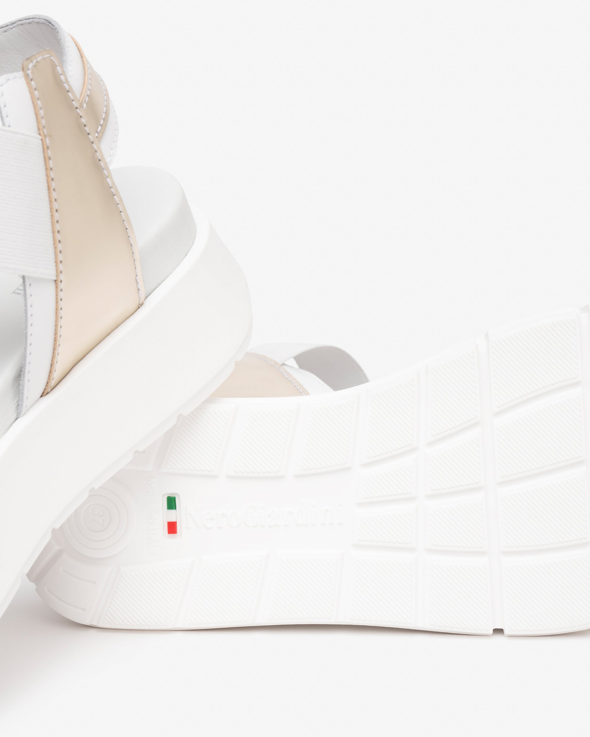 Sandalen Dames in Leder en Technisch Materiaal