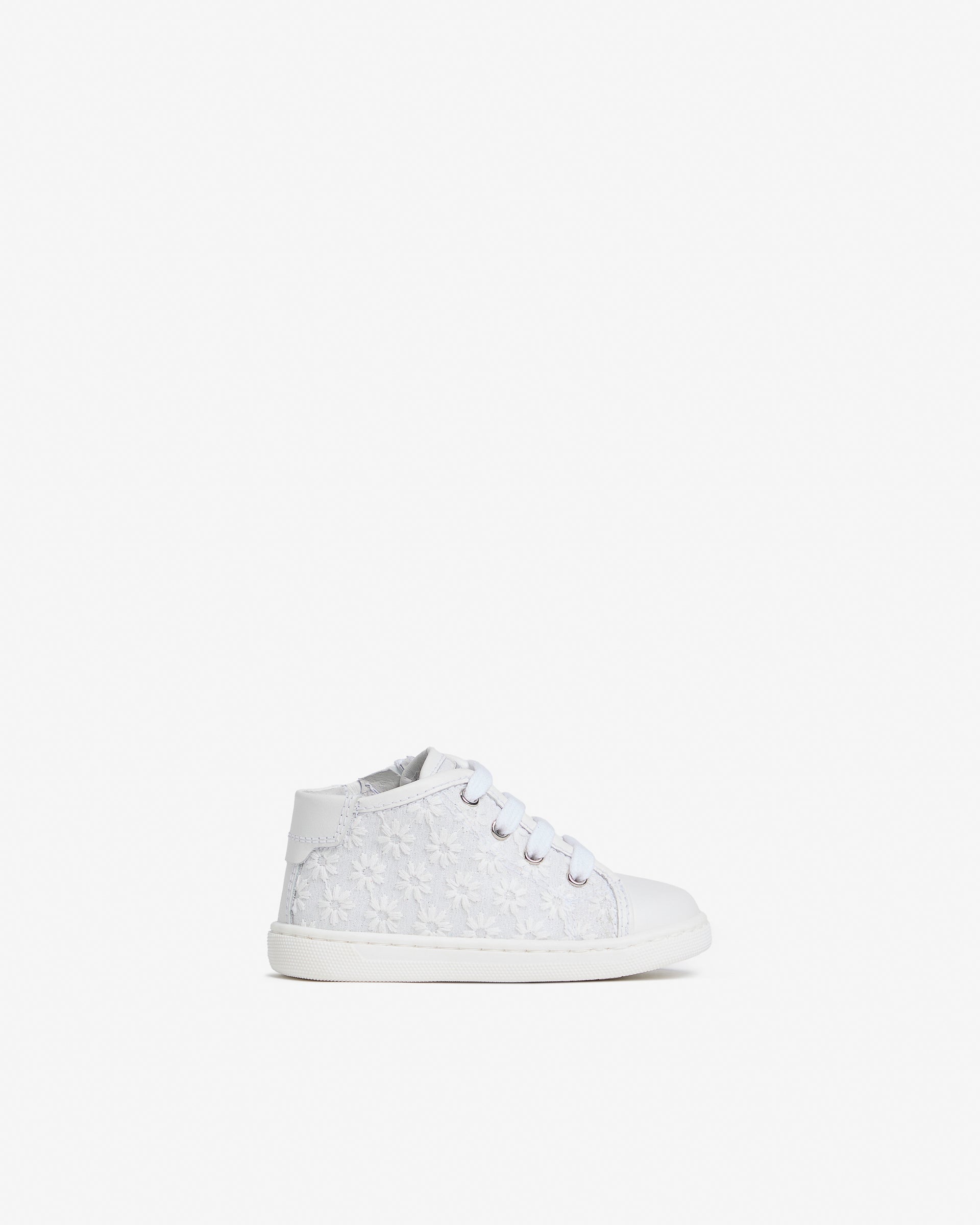 Sneakers Bambina NeroGiardini E232230F - Pelle Bianco, Modello Casual Comodo Per Tutte Le Occasioni Primavera Estate 2022