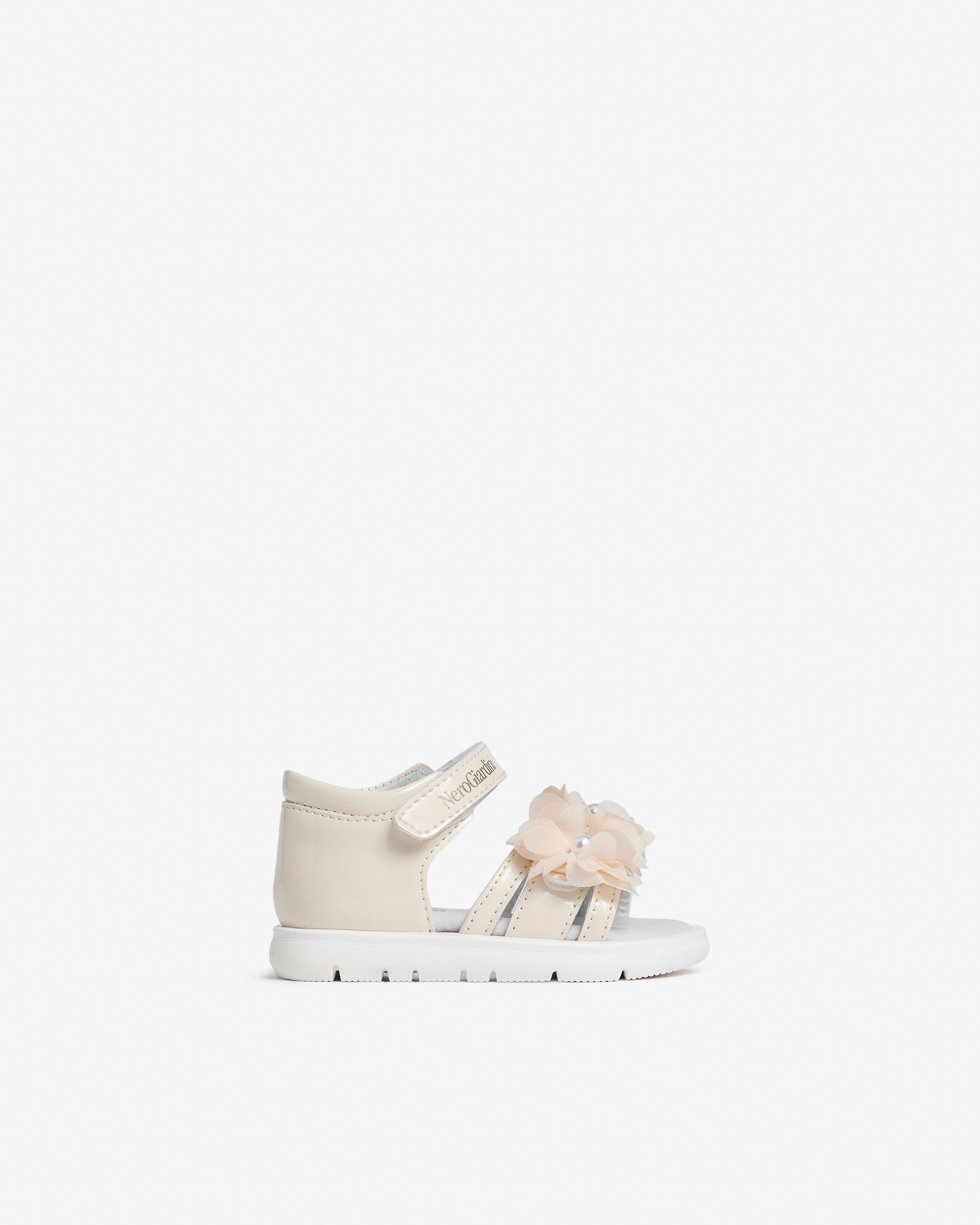 Sandalen Junior voor Meisje in Leder en Technisch Materiaal
