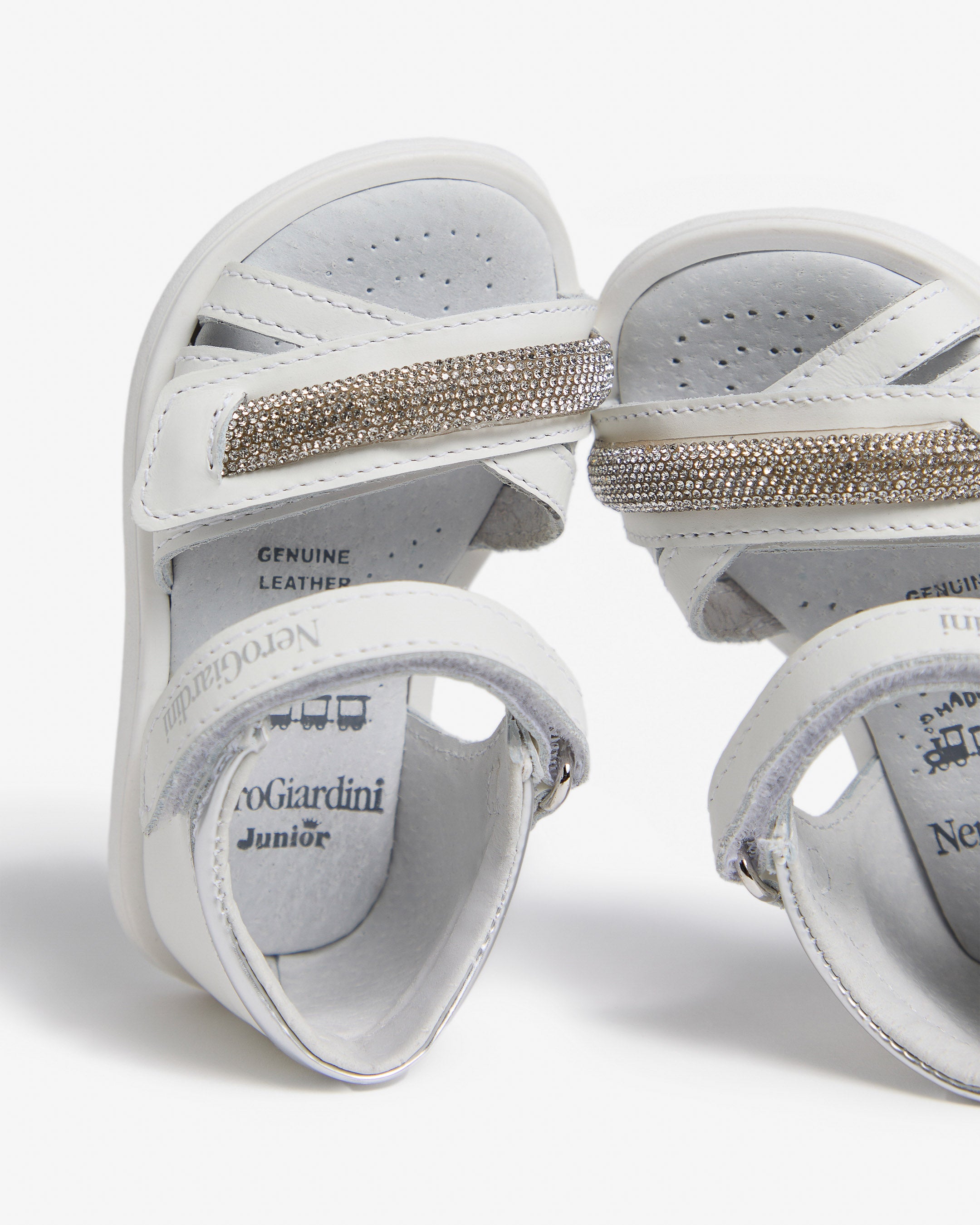 Sandalias Junior de Niña de Piel y Material Técnico