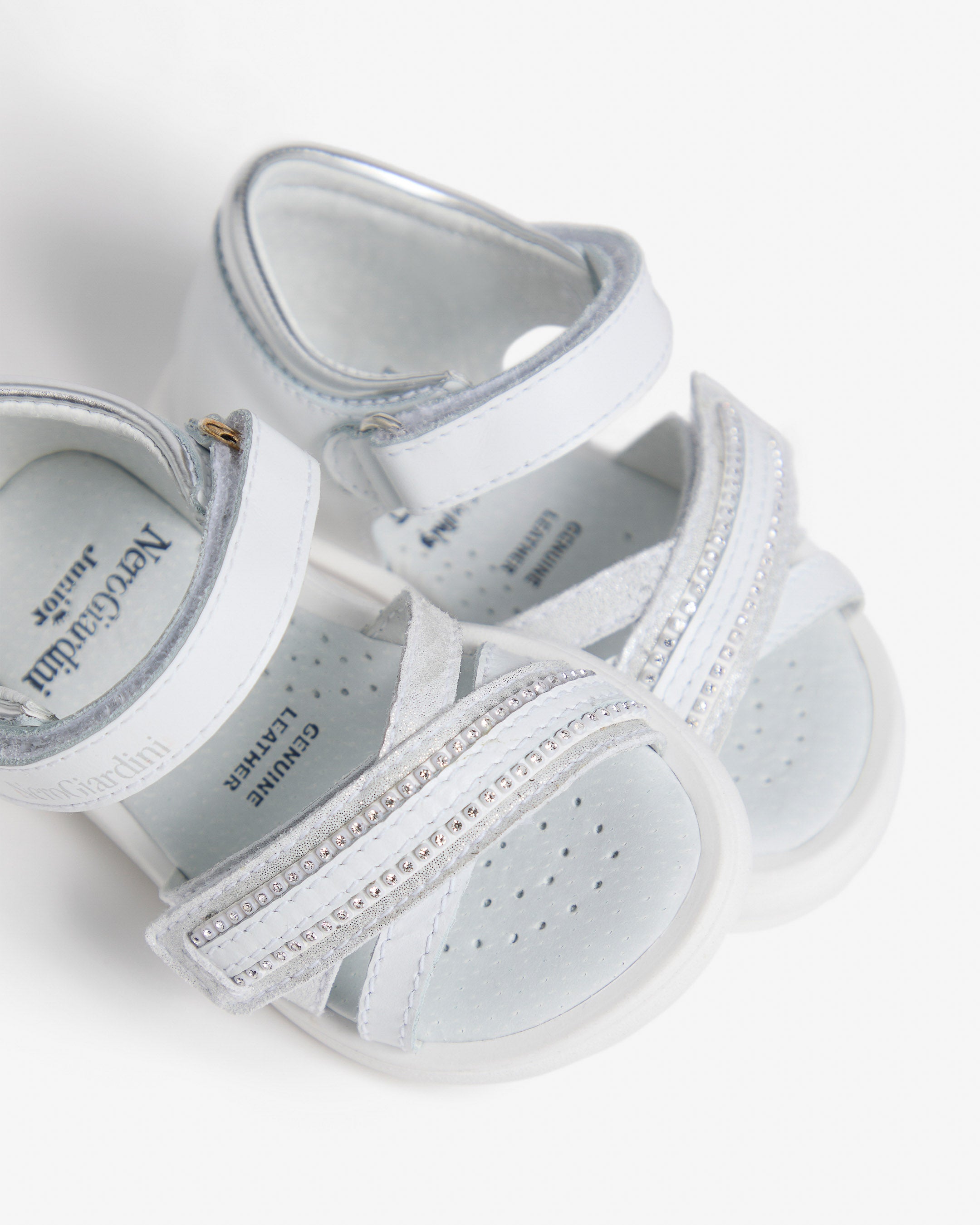 Sandalias Junior de Niña de Piel y Material Técnico